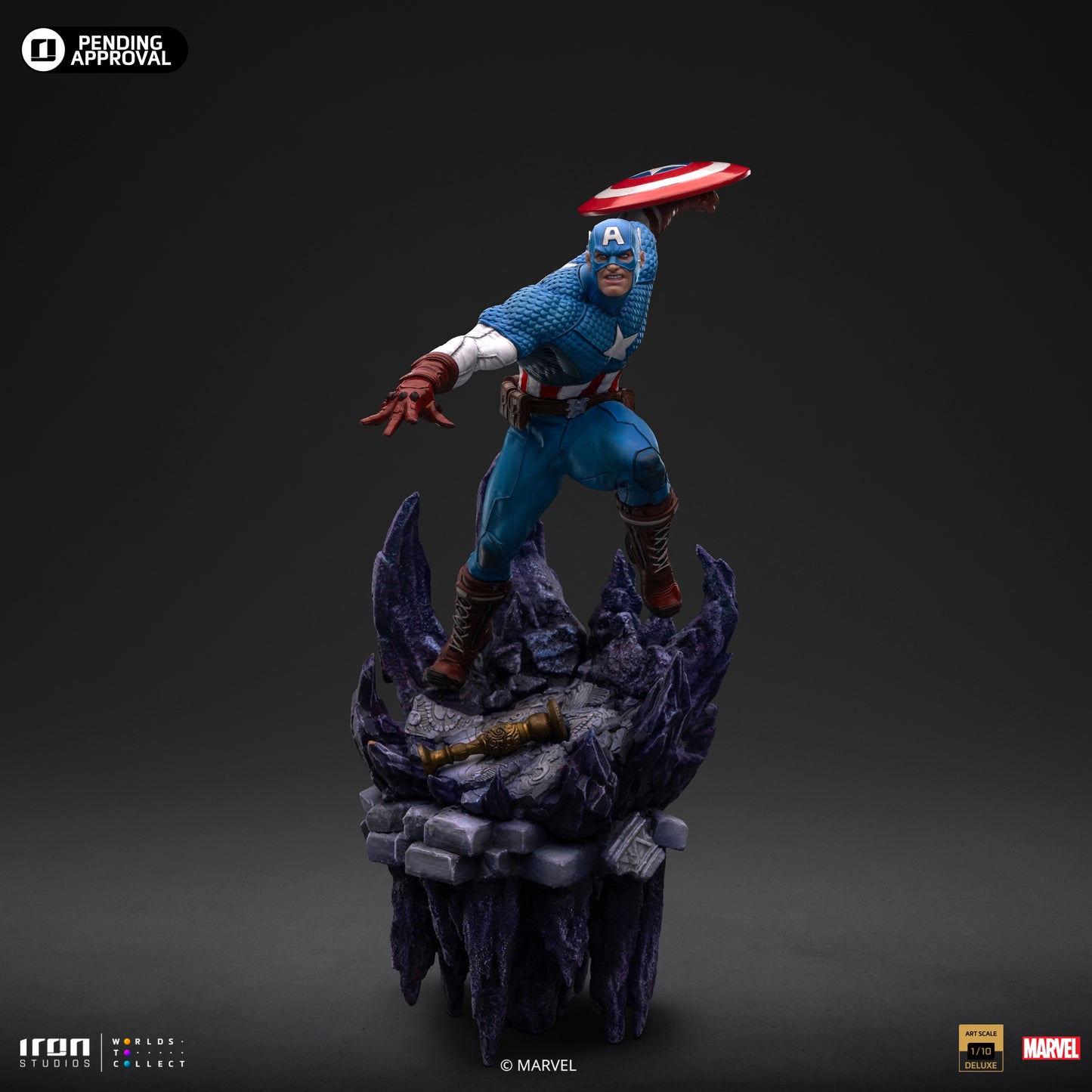 Captain America Deluxe Infinity Gauntlet Iron Studios 1/10 Scale Statue