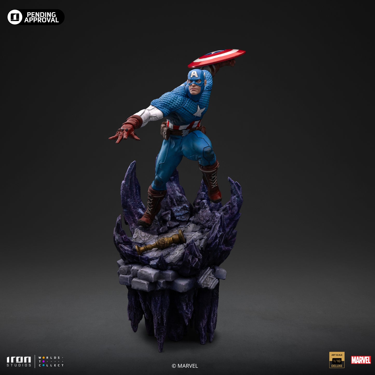 Captain America Deluxe Infinity Gauntlet Iron Studios 1/10 Scale Statue
