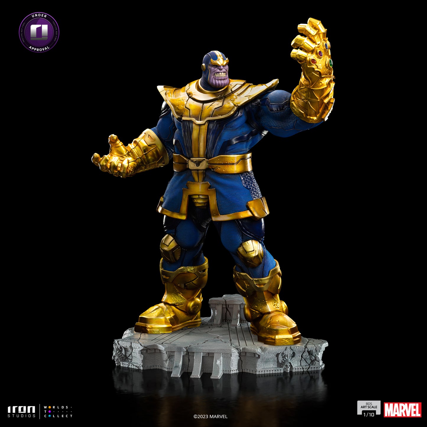 Thanos Infinity Gauntlet Diorama Iron Studios 1/10 Scale Statue