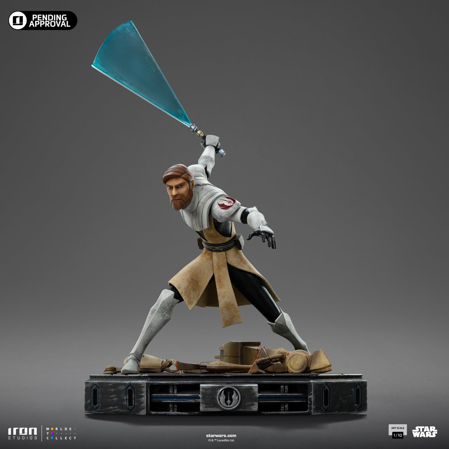 Obi-Wan Kenobi Star Wars Clone Wars 1/10 Scale Statue Pre-order