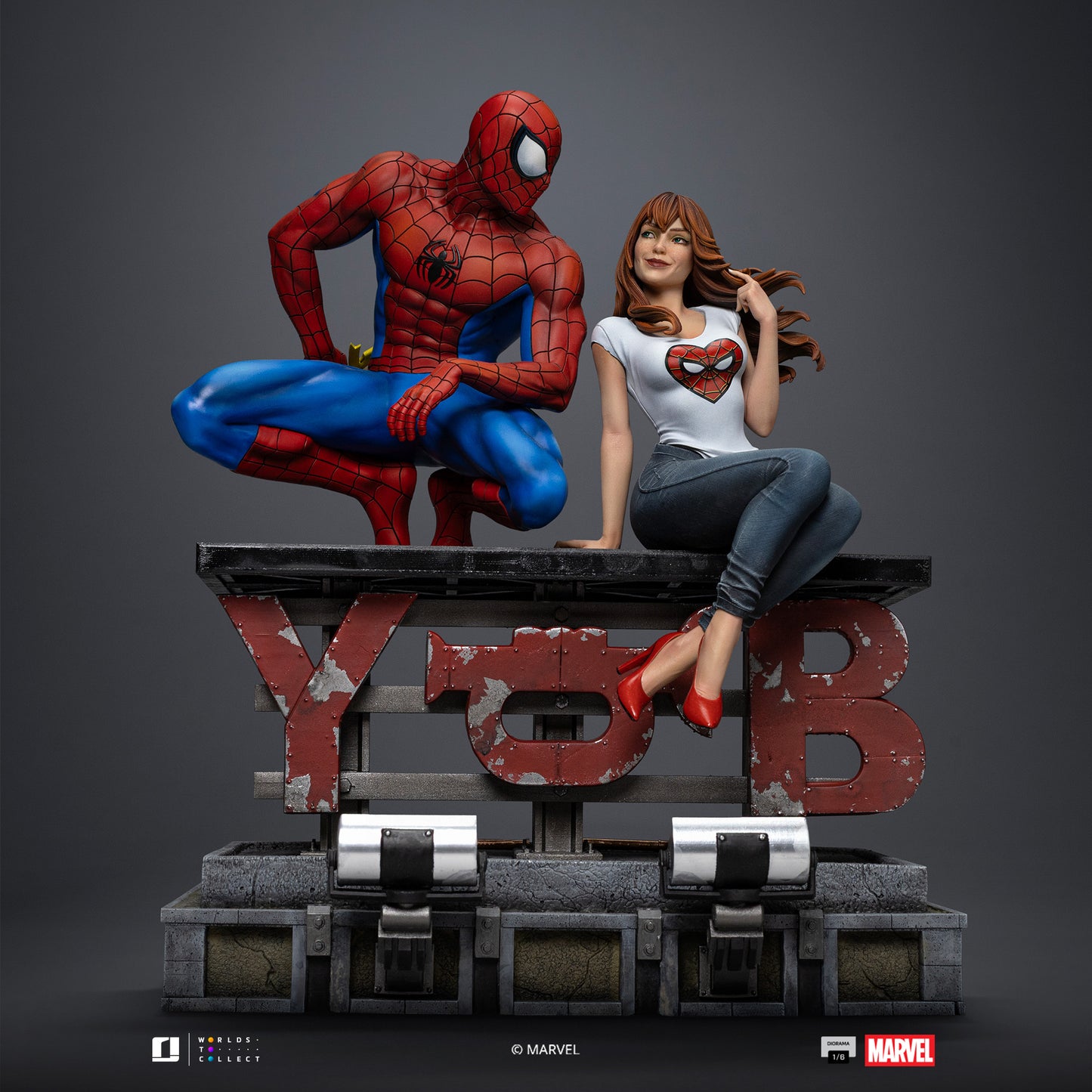 Spider-Man and Mary Jane Diorama 1/6 Scale Statue Pre-order