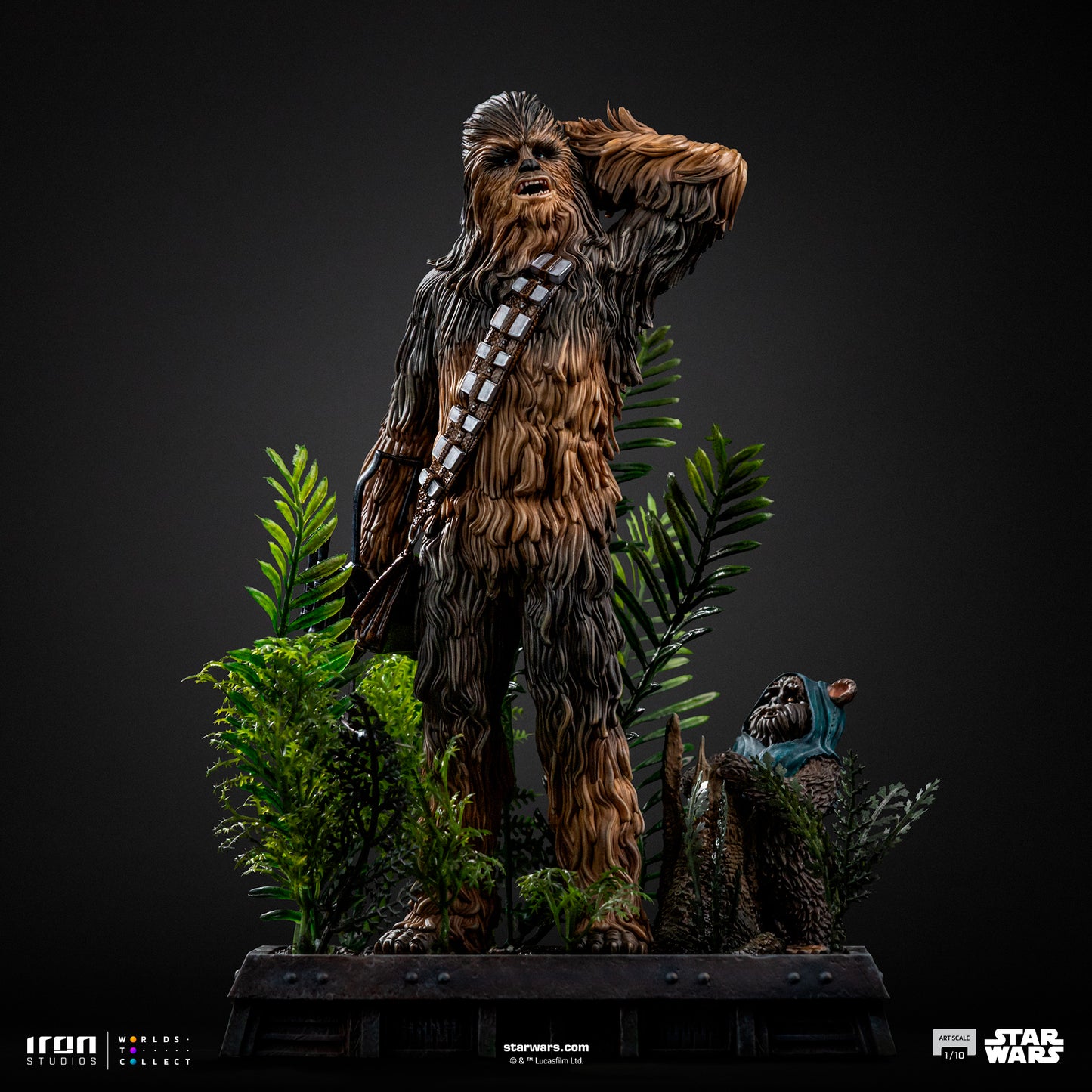 Chewbacca and Tokkat Star Wars ROTJ 1/10 Scale Statue Pre-order
