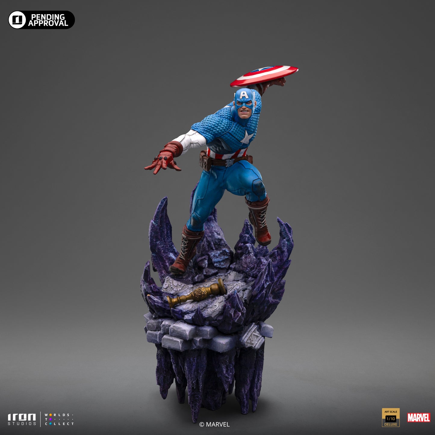 Captain America Deluxe Infinity Gauntlet Iron Studios 1/10 Scale Statue