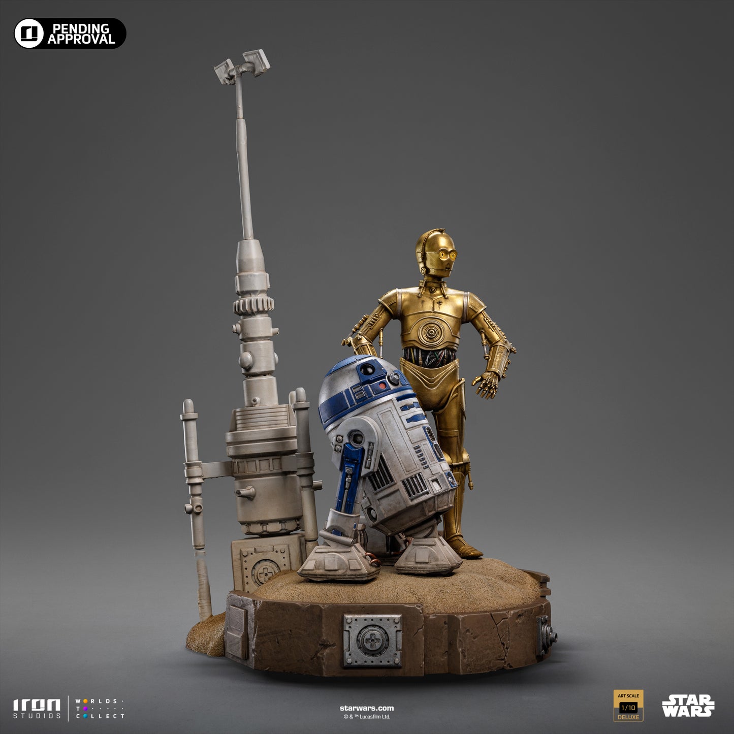 C3PO and R2D2 Droids Star Wars Iron Studios 1/10 Scale Statue