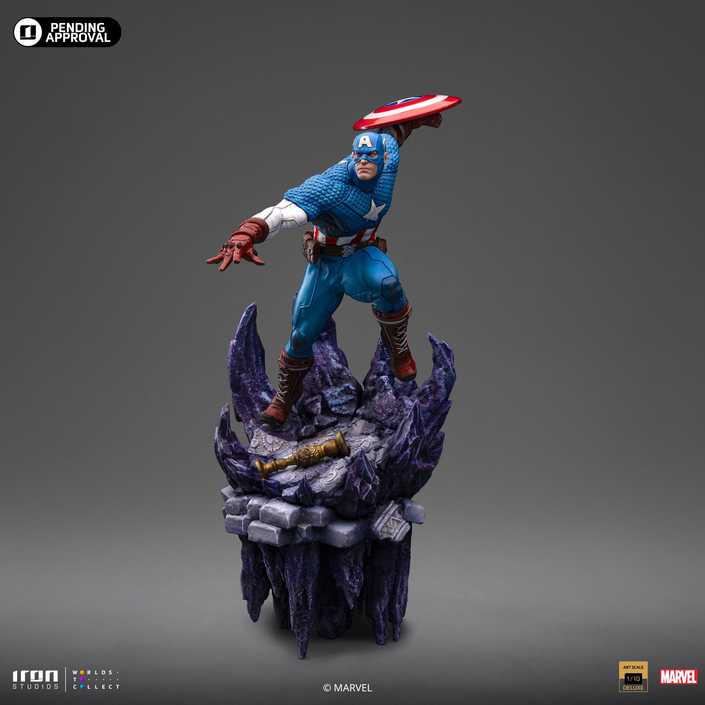 Captain America Deluxe Infinity Gauntlet Iron Studios 1/10 Scale Statue