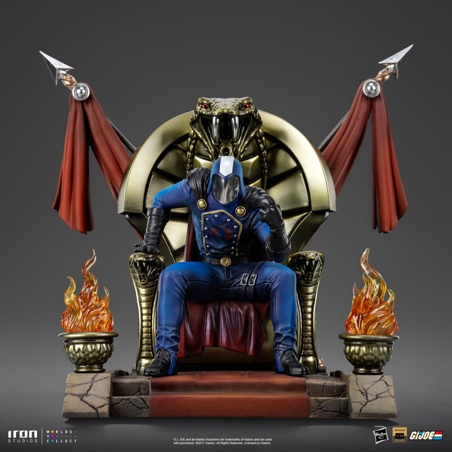 Cobra Commander (on Throne) G.I. Joe 1/10 Scale Statue Pre-order