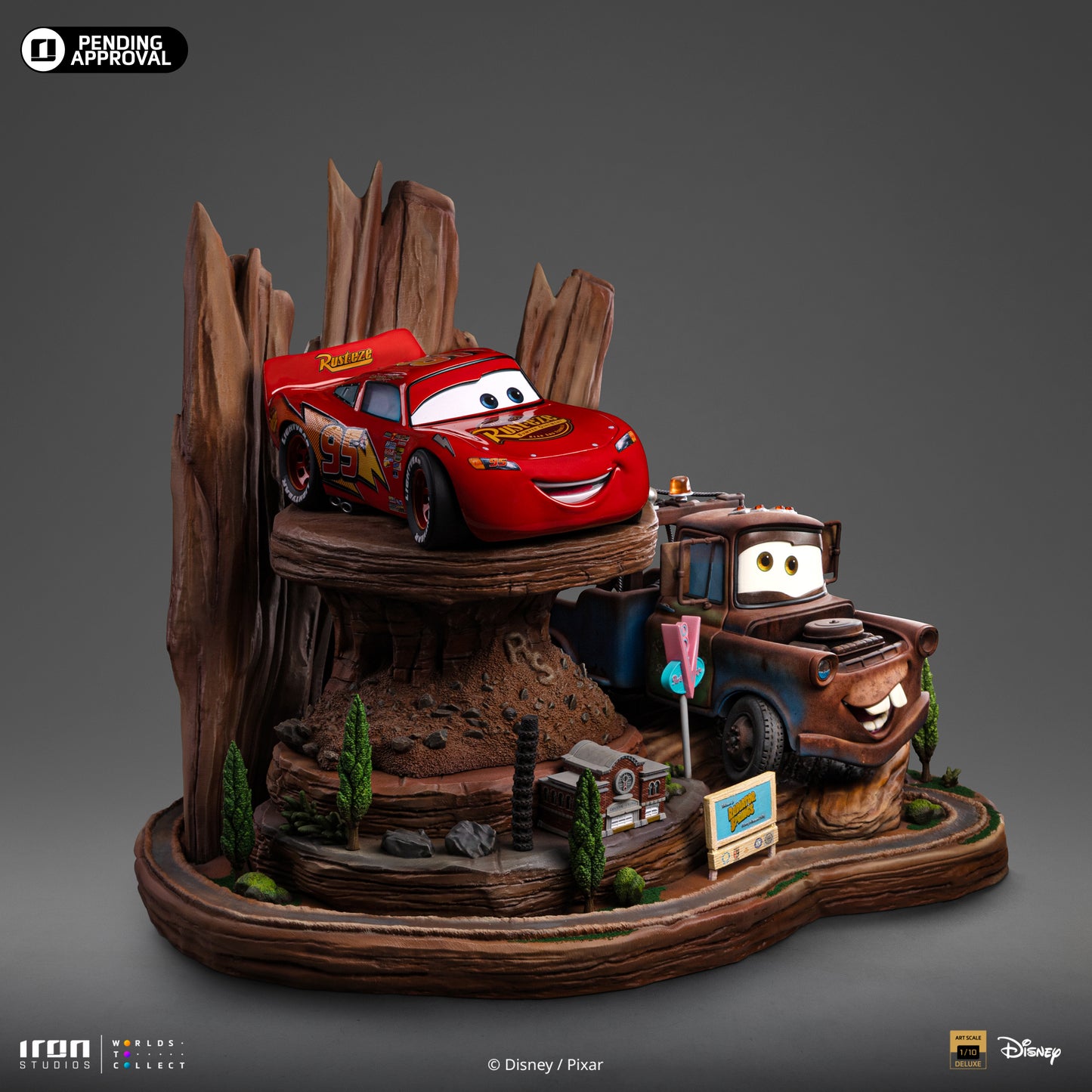 Lightning McQueen and Tow Mater Disney Pixar Cars 1/10 Scale Statue Pre-order