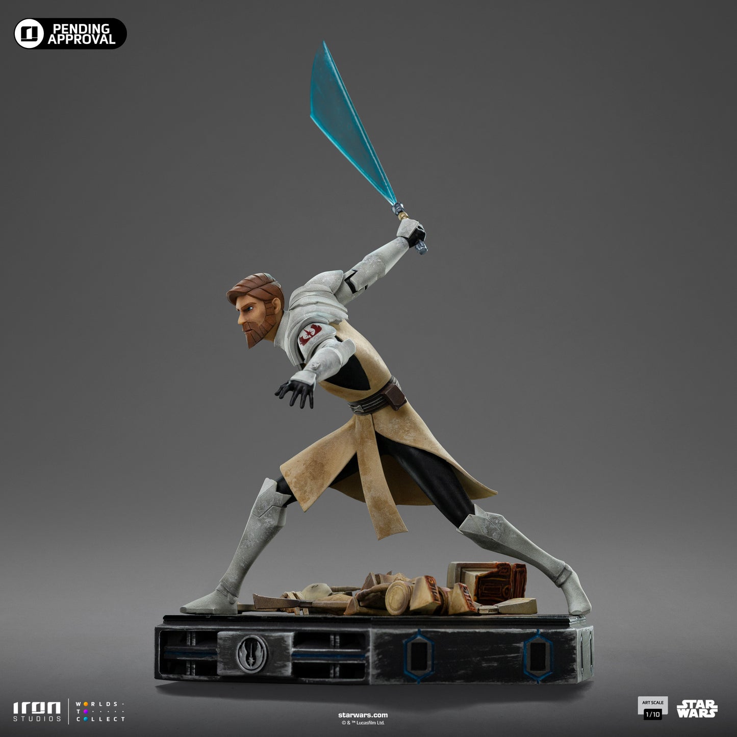 Obi-Wan Kenobi Star Wars Clone Wars 1/10 Scale Statue Pre-order
