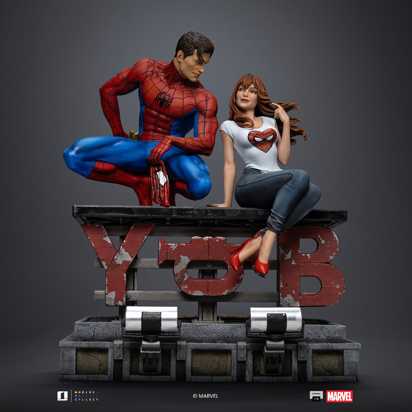 Spider-Man and Mary Jane Diorama 1/6 Scale Statue Pre-order