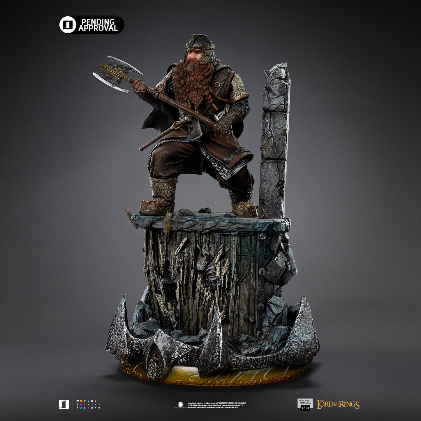 Gimli Unleashed LOTR 1/10 Scale Statue Pre-order