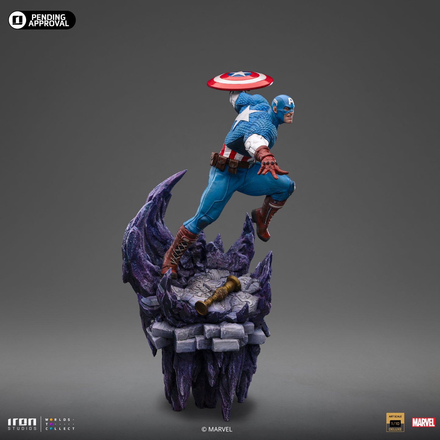 Captain America Deluxe Infinity Gauntlet Iron Studios 1/10 Scale Statue