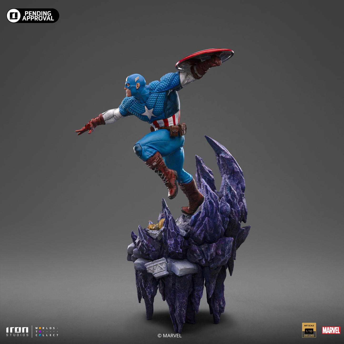Captain America Deluxe Infinity Gauntlet Iron Studios 1/10 Scale Statue