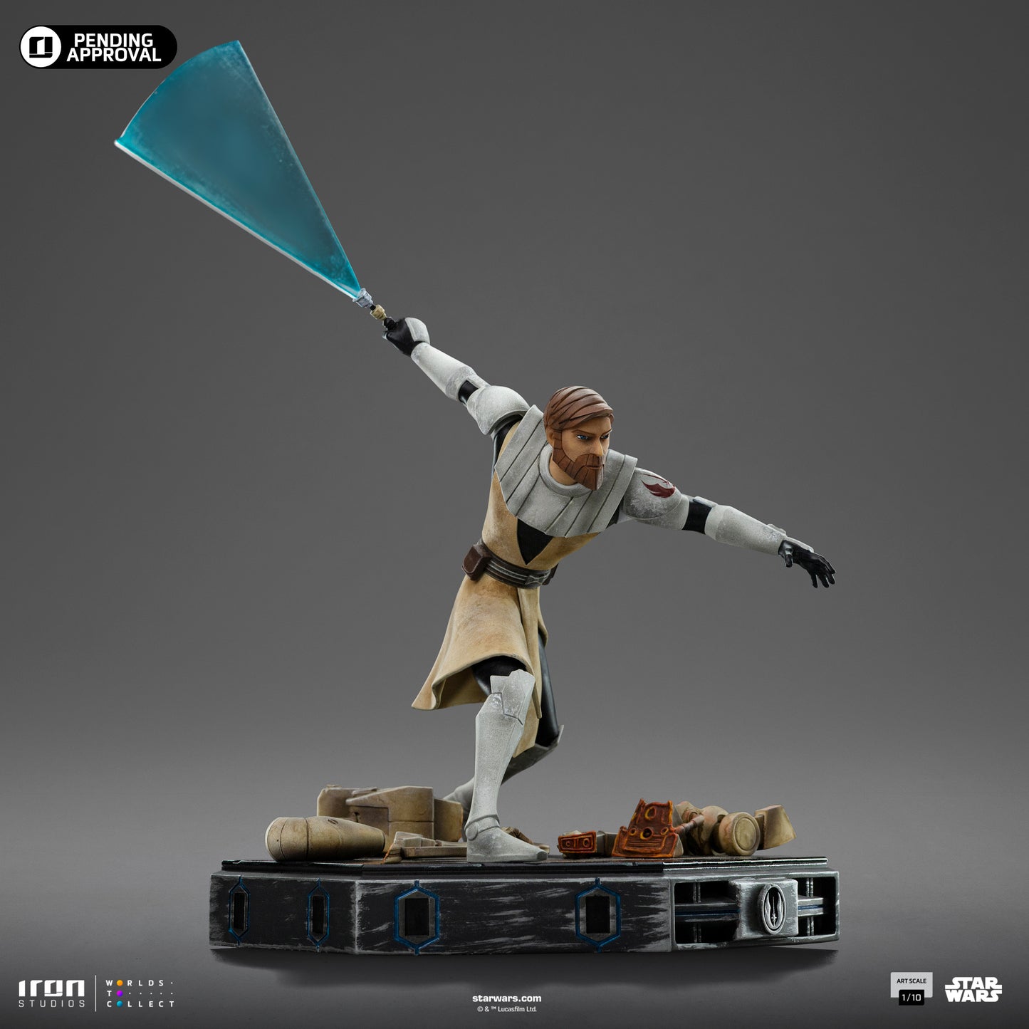 Obi-Wan Kenobi Star Wars Clone Wars 1/10 Scale Statue Pre-order