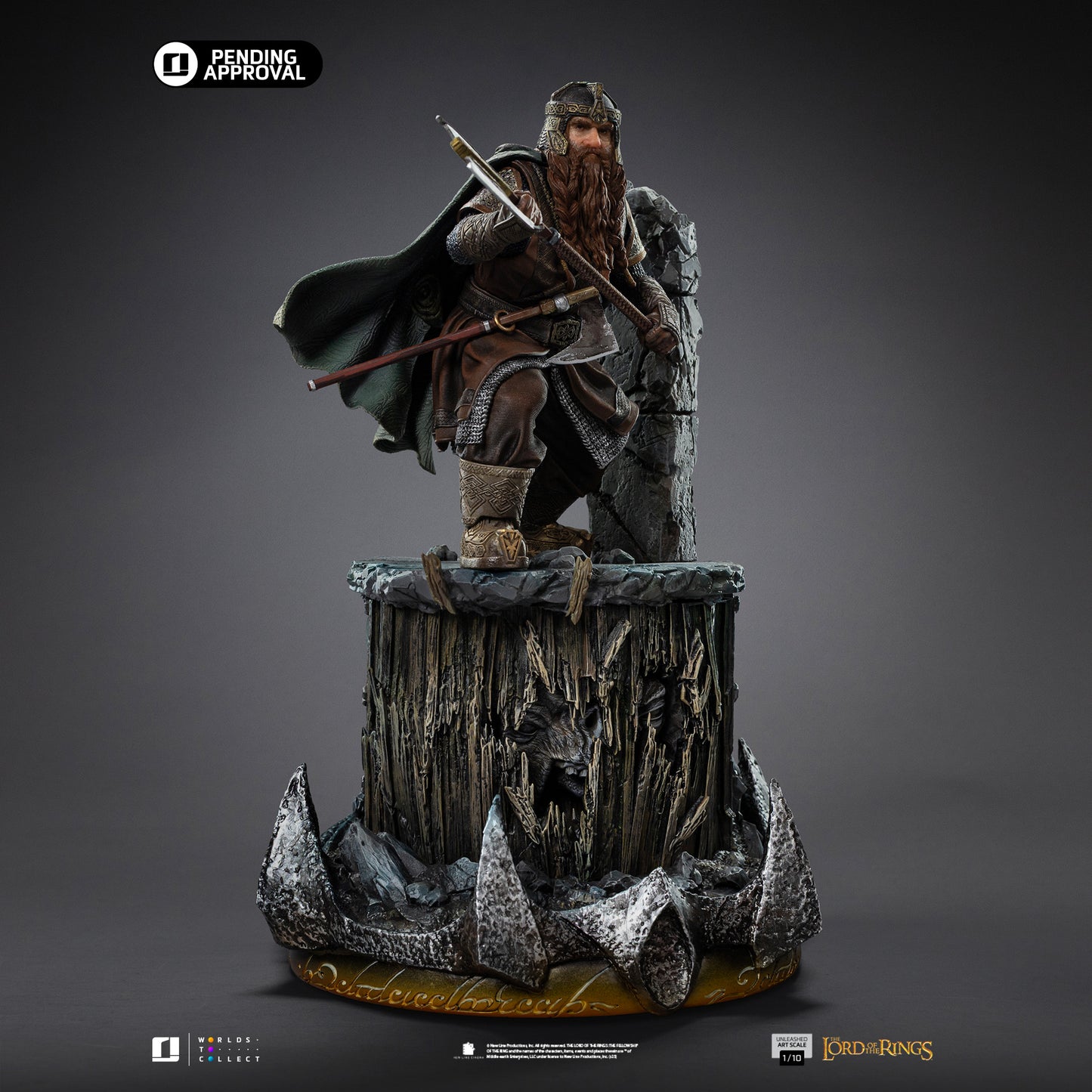Gimli Unleashed LOTR 1/10 Scale Statue Pre-order
