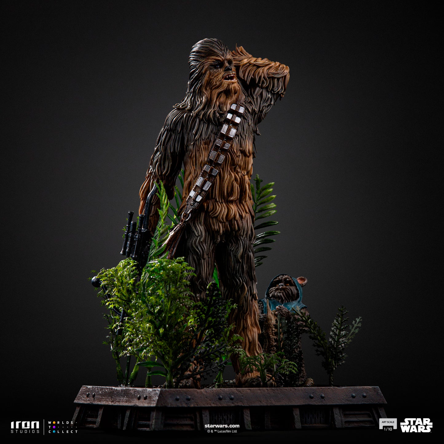 Chewbacca and Tokkat Star Wars ROTJ 1/10 Scale Statue Pre-order