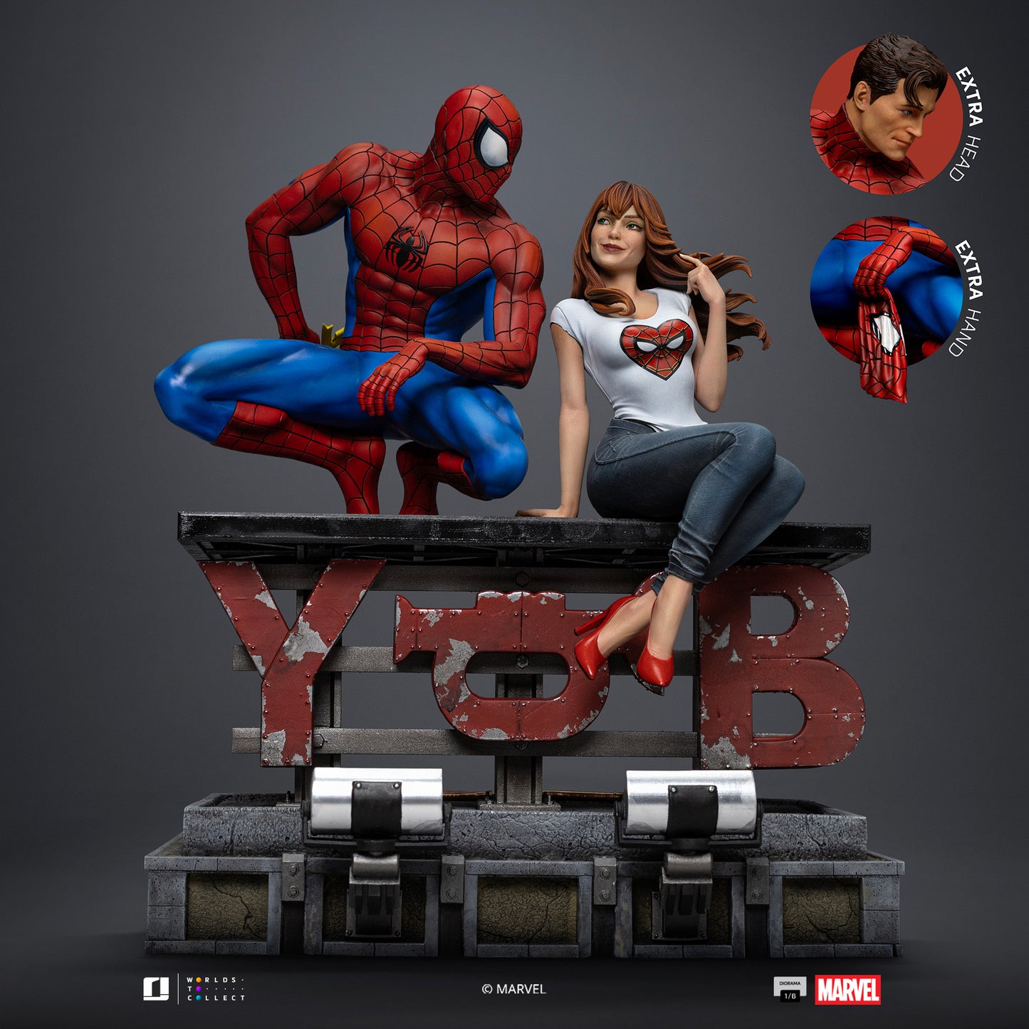 Spider-Man and Mary Jane Diorama 1/6 Scale Statue Pre-order