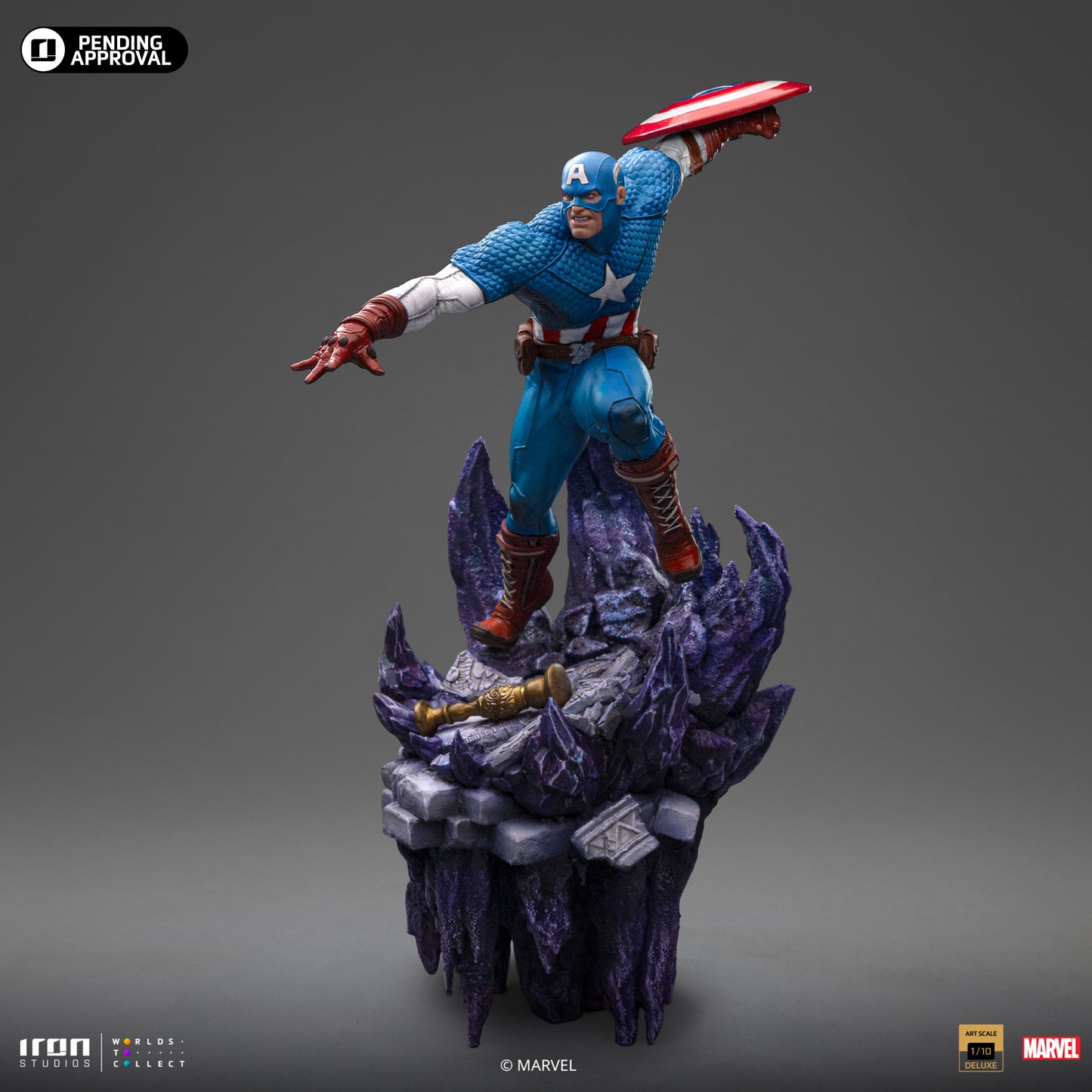 Captain America Deluxe Infinity Gauntlet Iron Studios 1/10 Scale Statue
