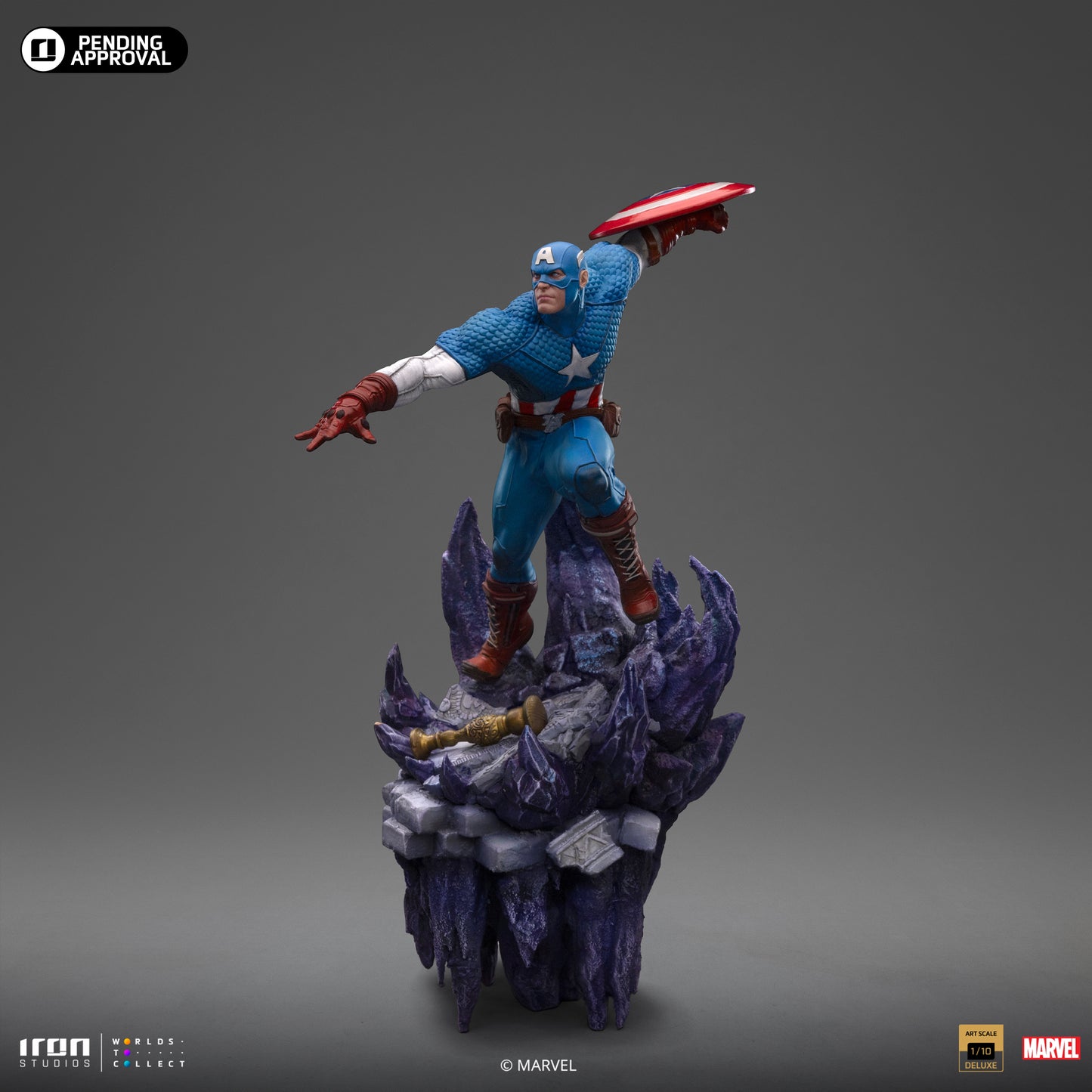 Captain America Deluxe Infinity Gauntlet Iron Studios 1/10 Scale Statue
