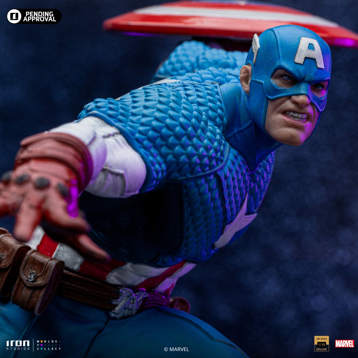 Captain America Deluxe Infinity Gauntlet Iron Studios 1/10 Scale Statue