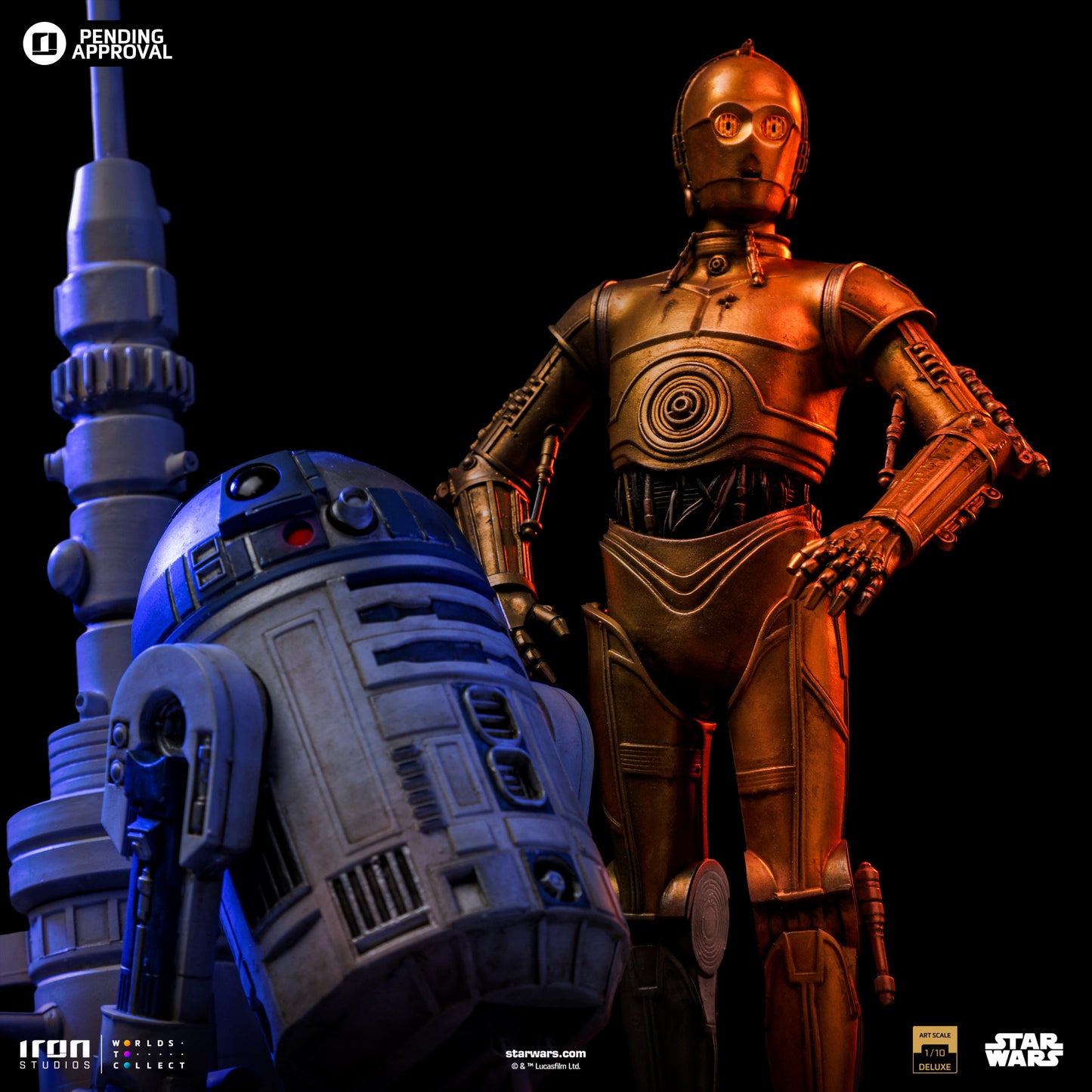 C3PO and R2D2 Droids Star Wars Iron Studios 1/10 Scale Statue