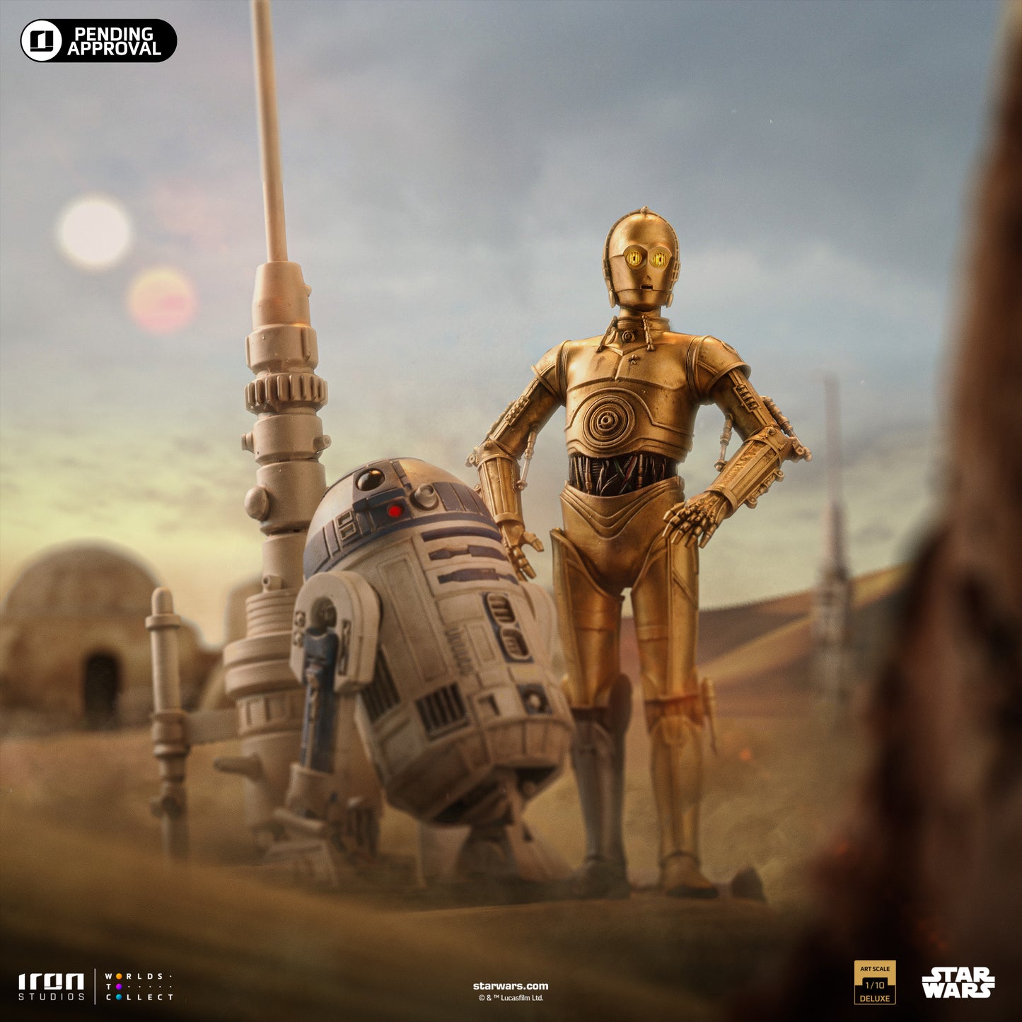C3PO and R2D2 Droids Star Wars Iron Studios 1/10 Scale Statue