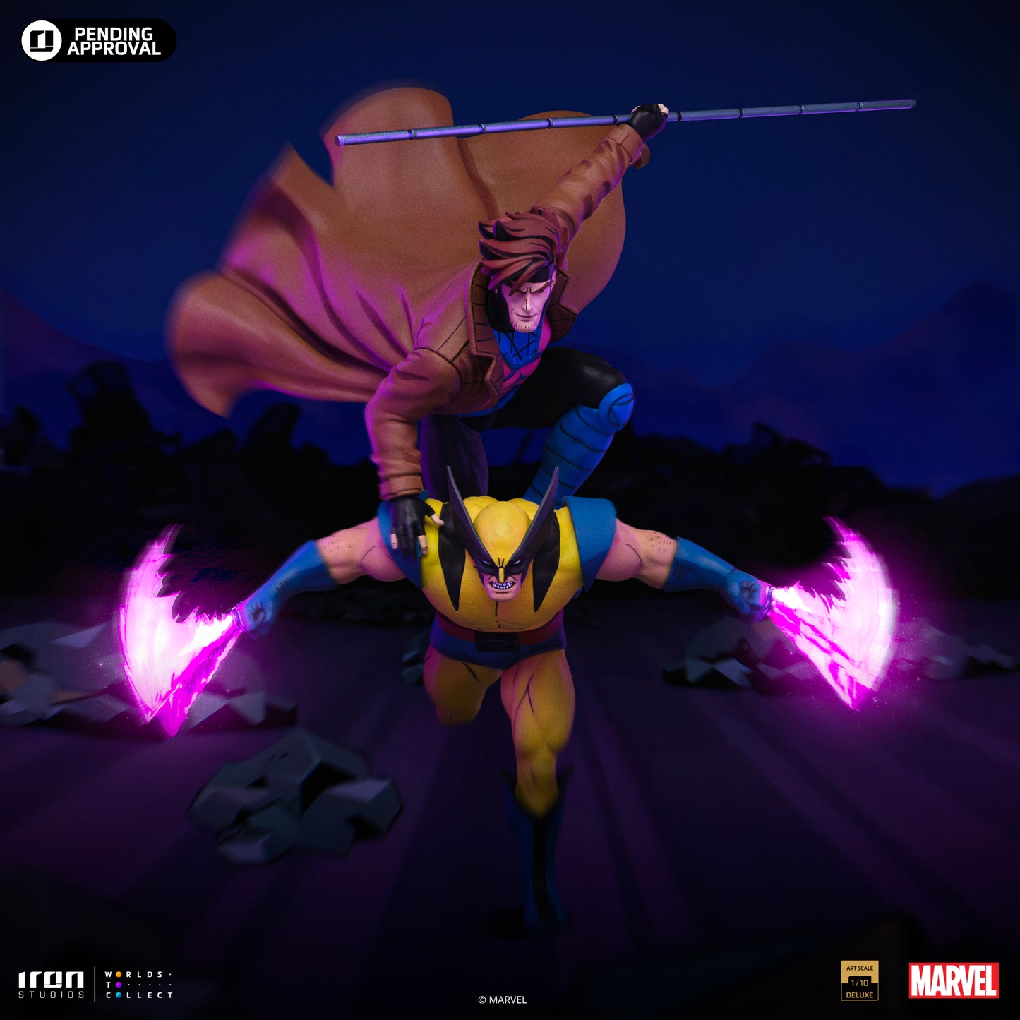 Gambit & Wolverine X-Men '97 1/10 Scale Statue