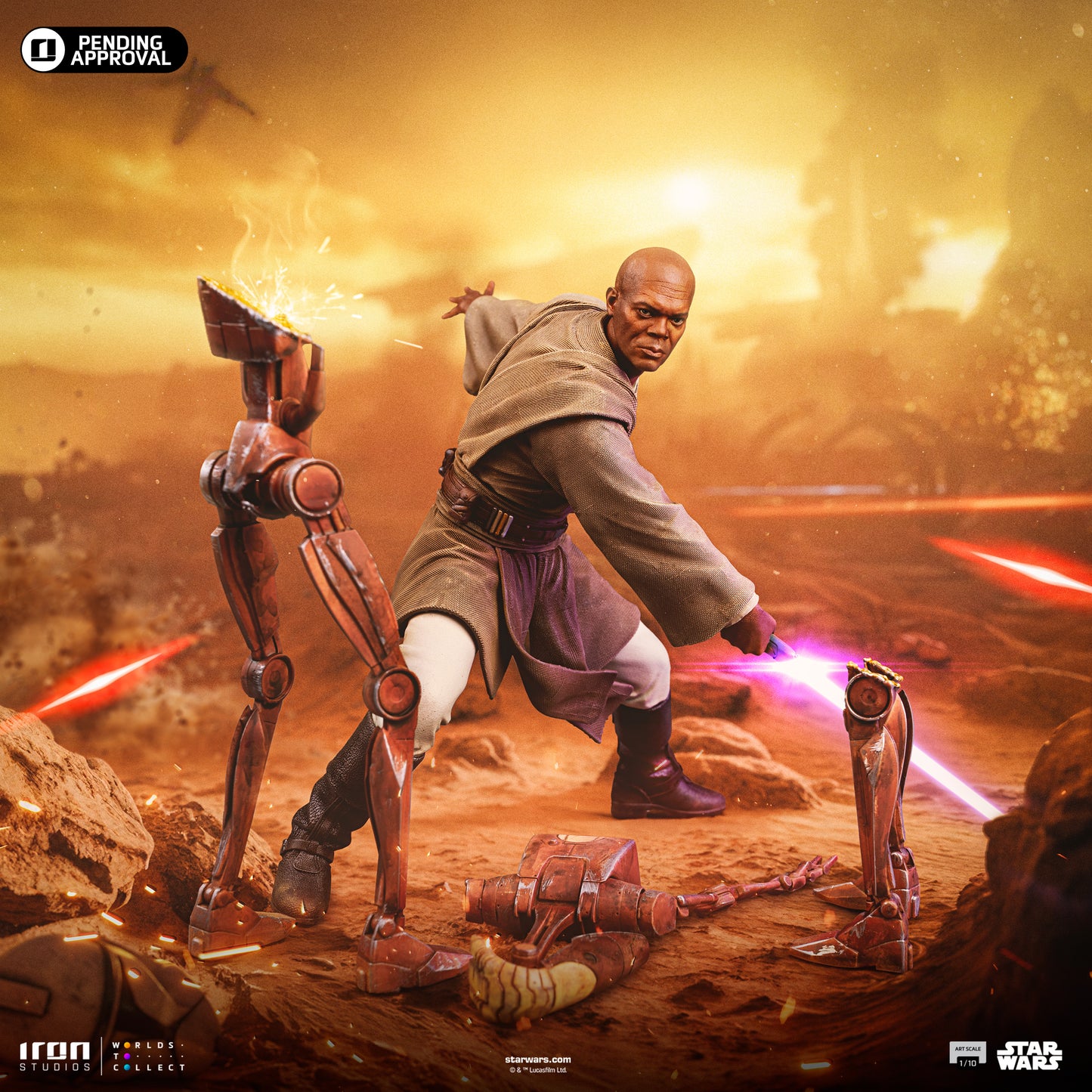Mace Windu Star Wars 1/10 Scale Statue Pre-order