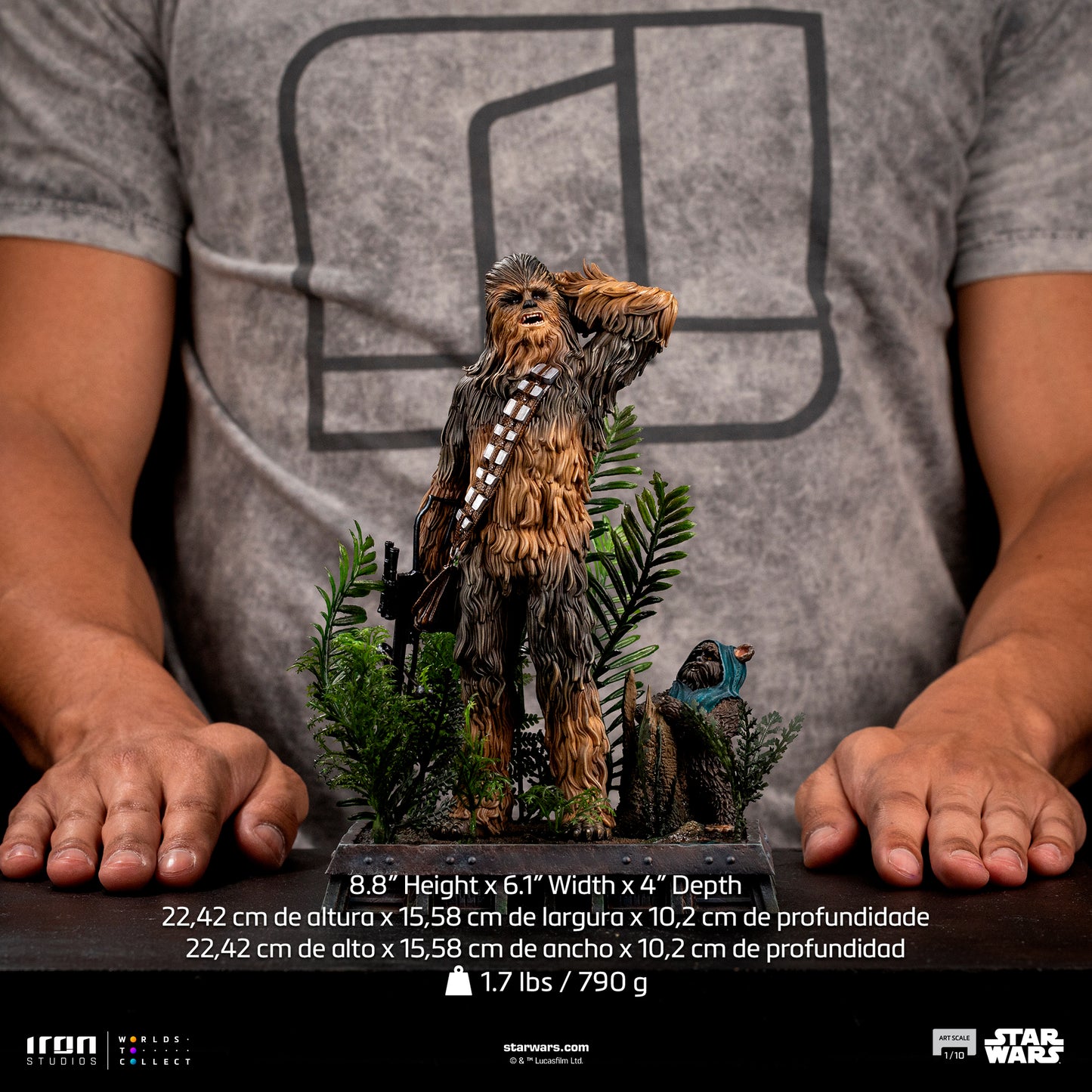Chewbacca and Tokkat Star Wars ROTJ 1/10 Scale Statue Pre-order