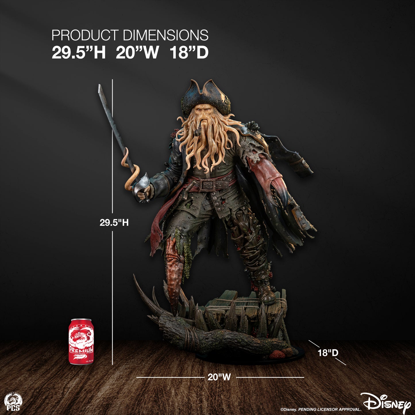 Davey Jones Pirates of the Caribbean 1/3 Scale Statue Pre-order