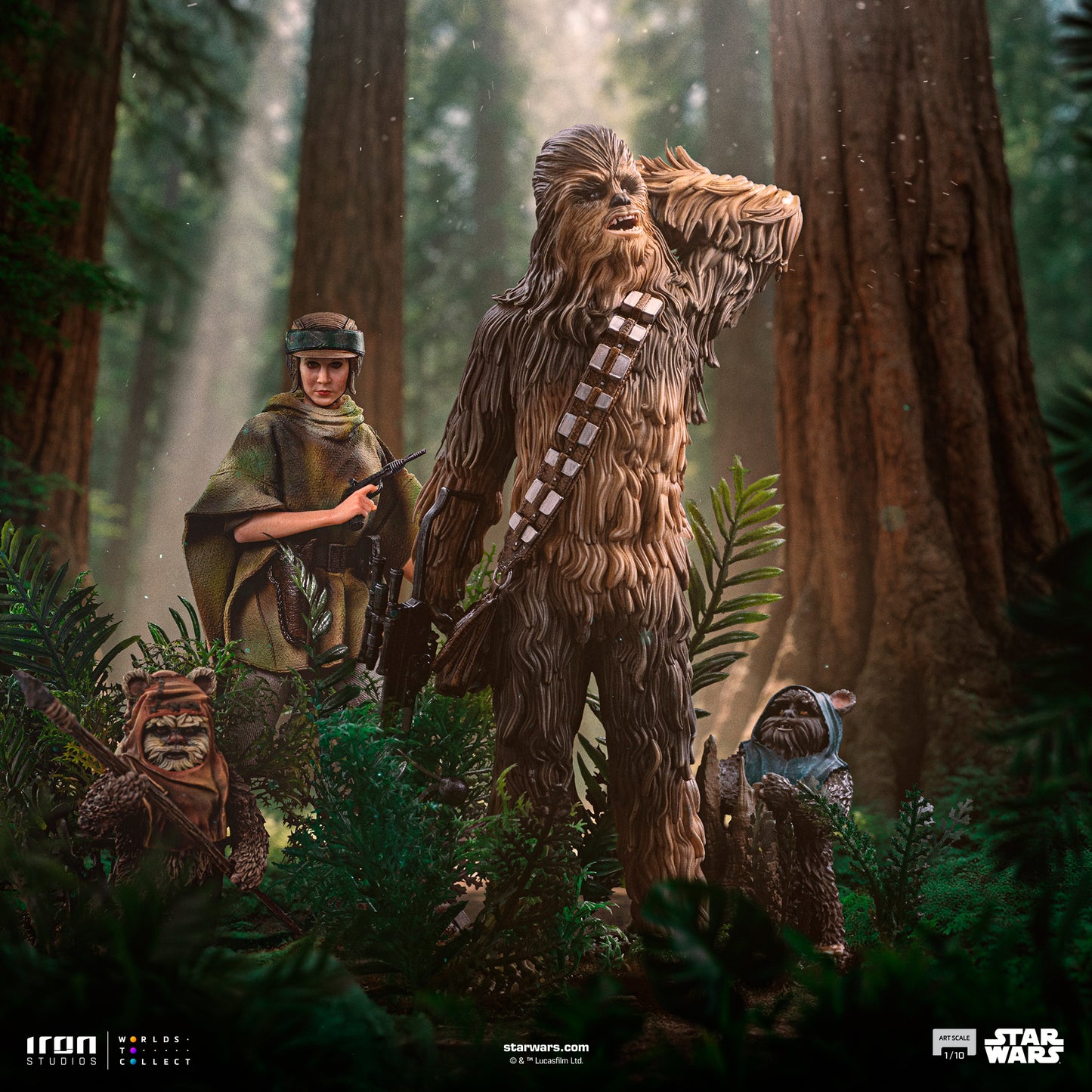 Chewbacca and Tokkat Star Wars ROTJ 1/10 Scale Statue Pre-order