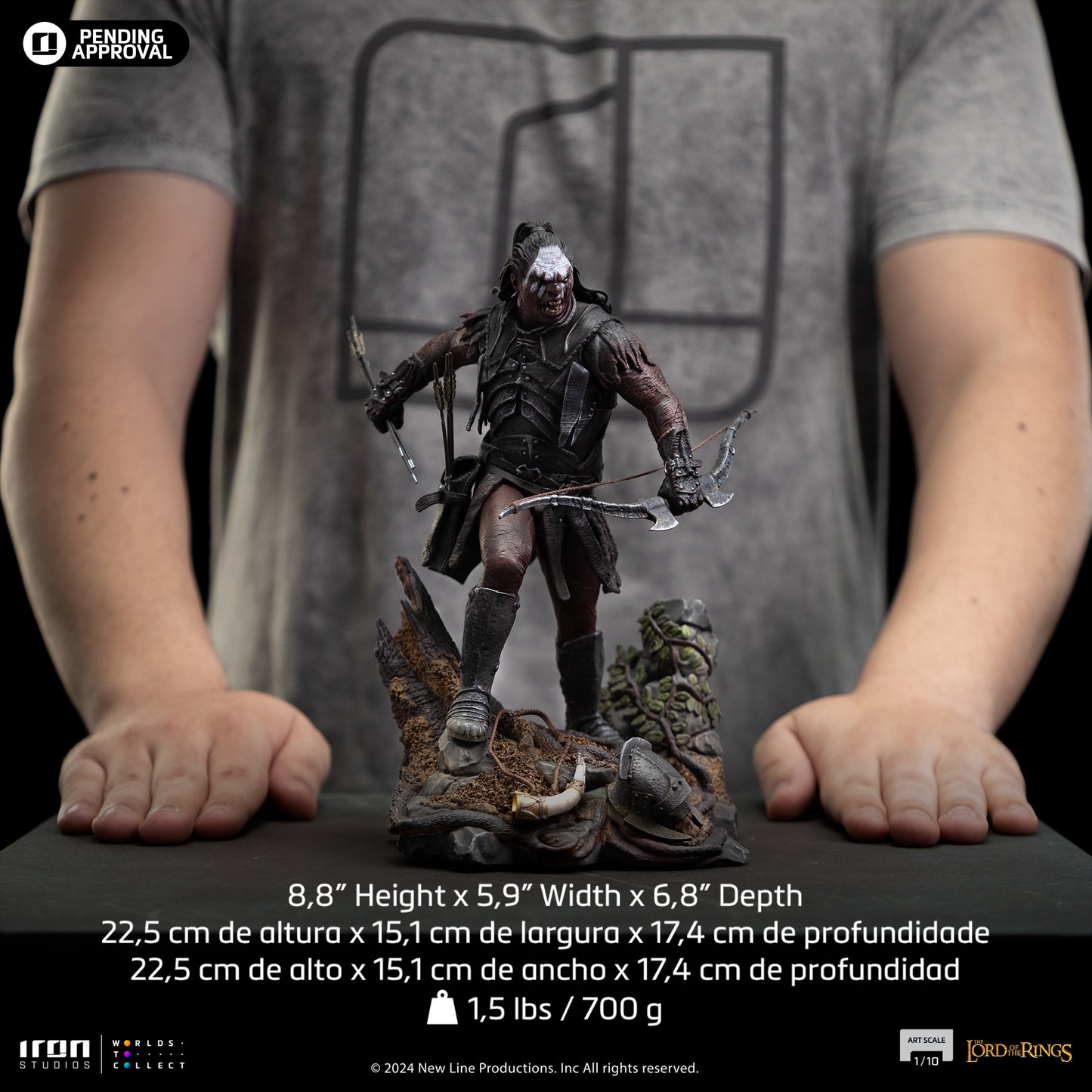 Lurtz Uruk-Hai Leader LOTR 1/10 Scale Statue