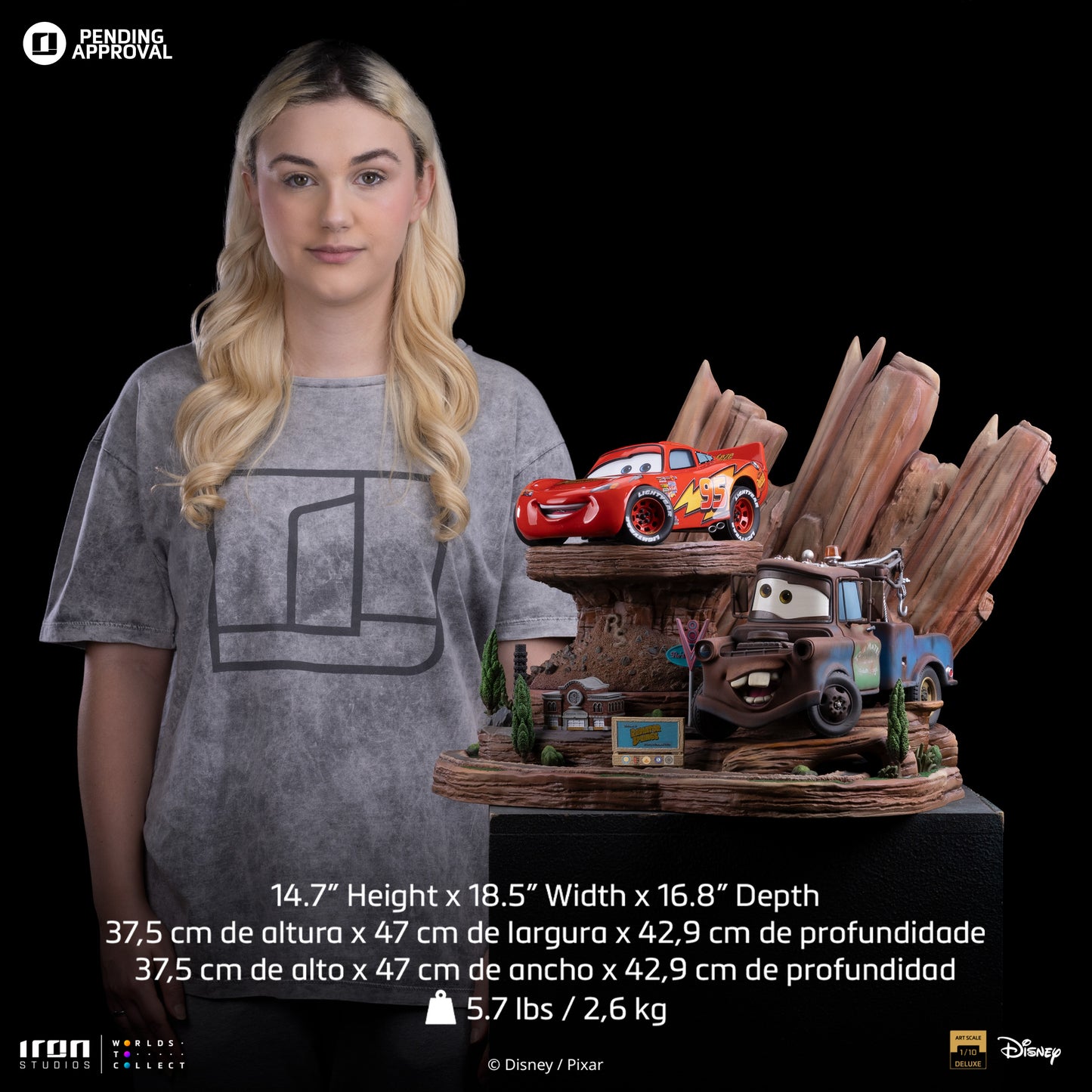 Lightning McQueen and Tow Mater Disney Pixar Cars 1/10 Scale Statue Pre-order