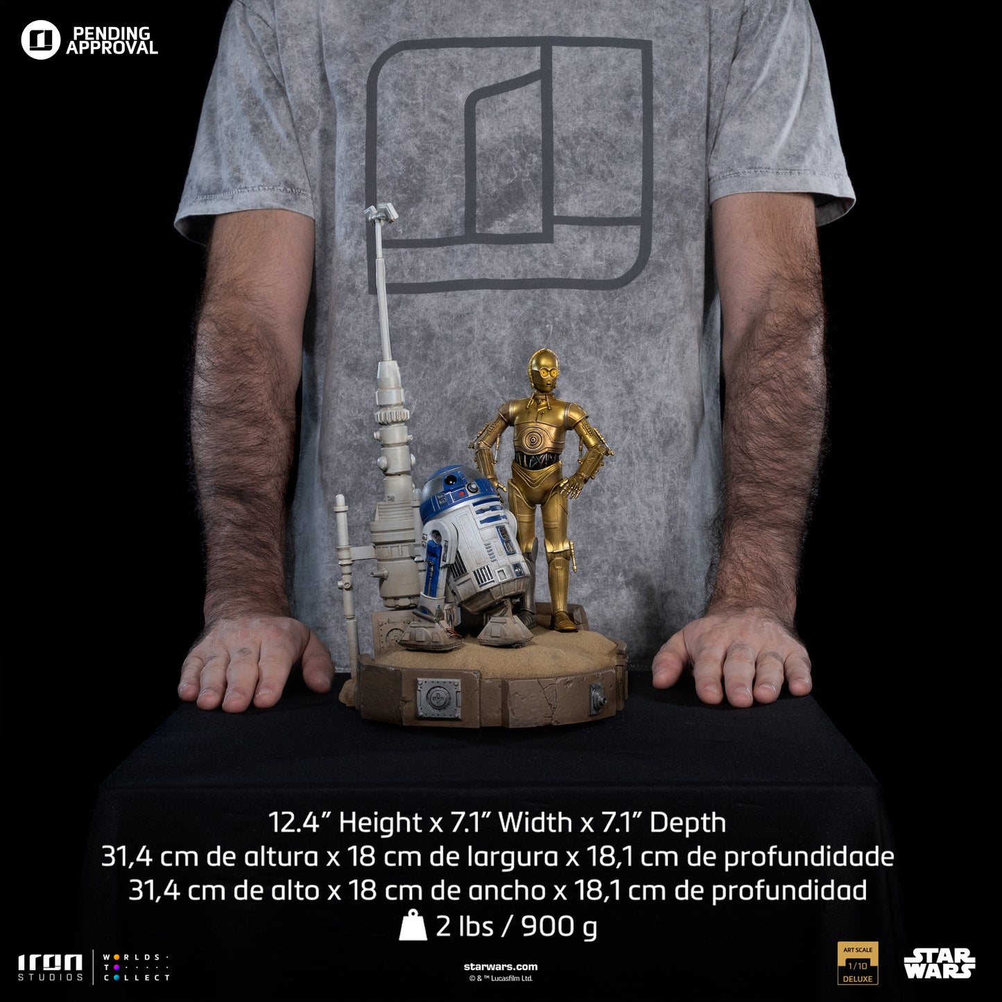 C3PO and R2D2 Droids Star Wars Iron Studios 1/10 Scale Statue