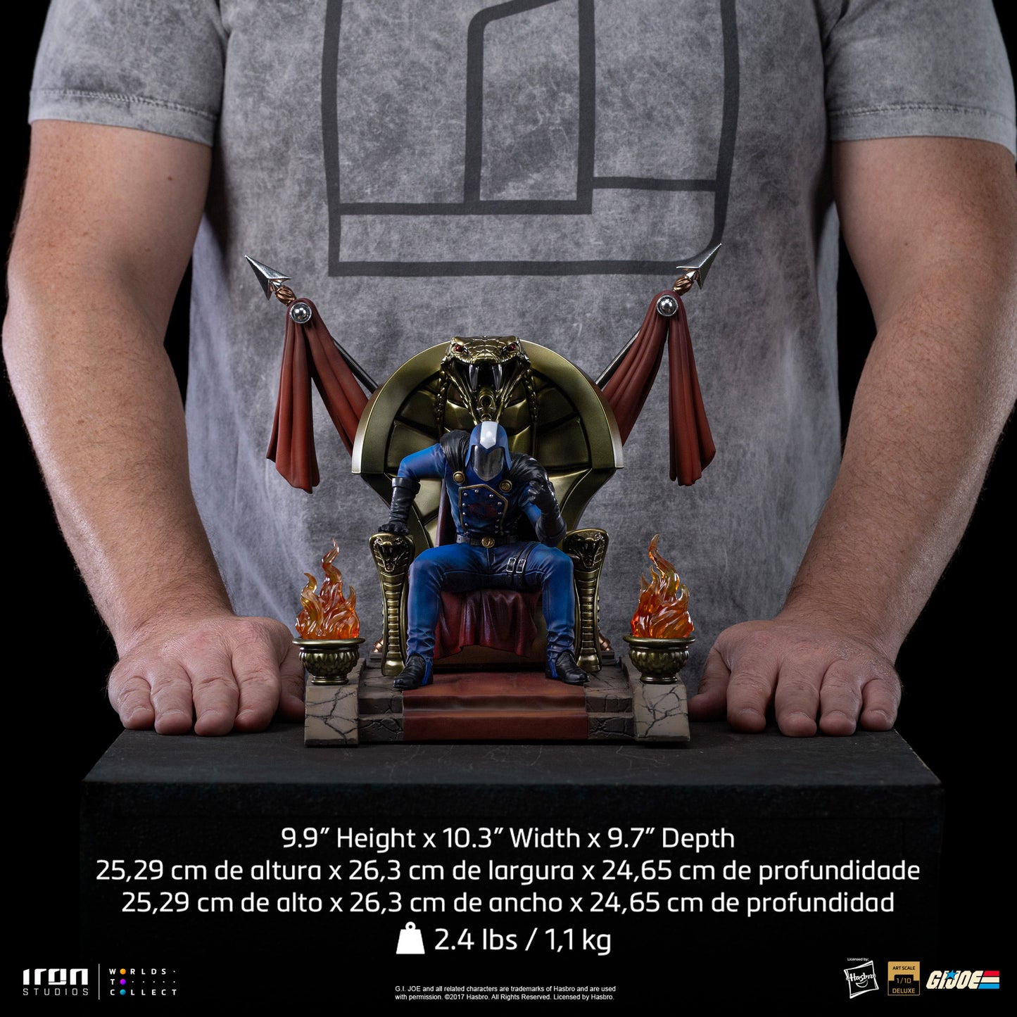 Cobra Commander (on Throne) G.I. Joe 1/10 Scale Statue Pre-order