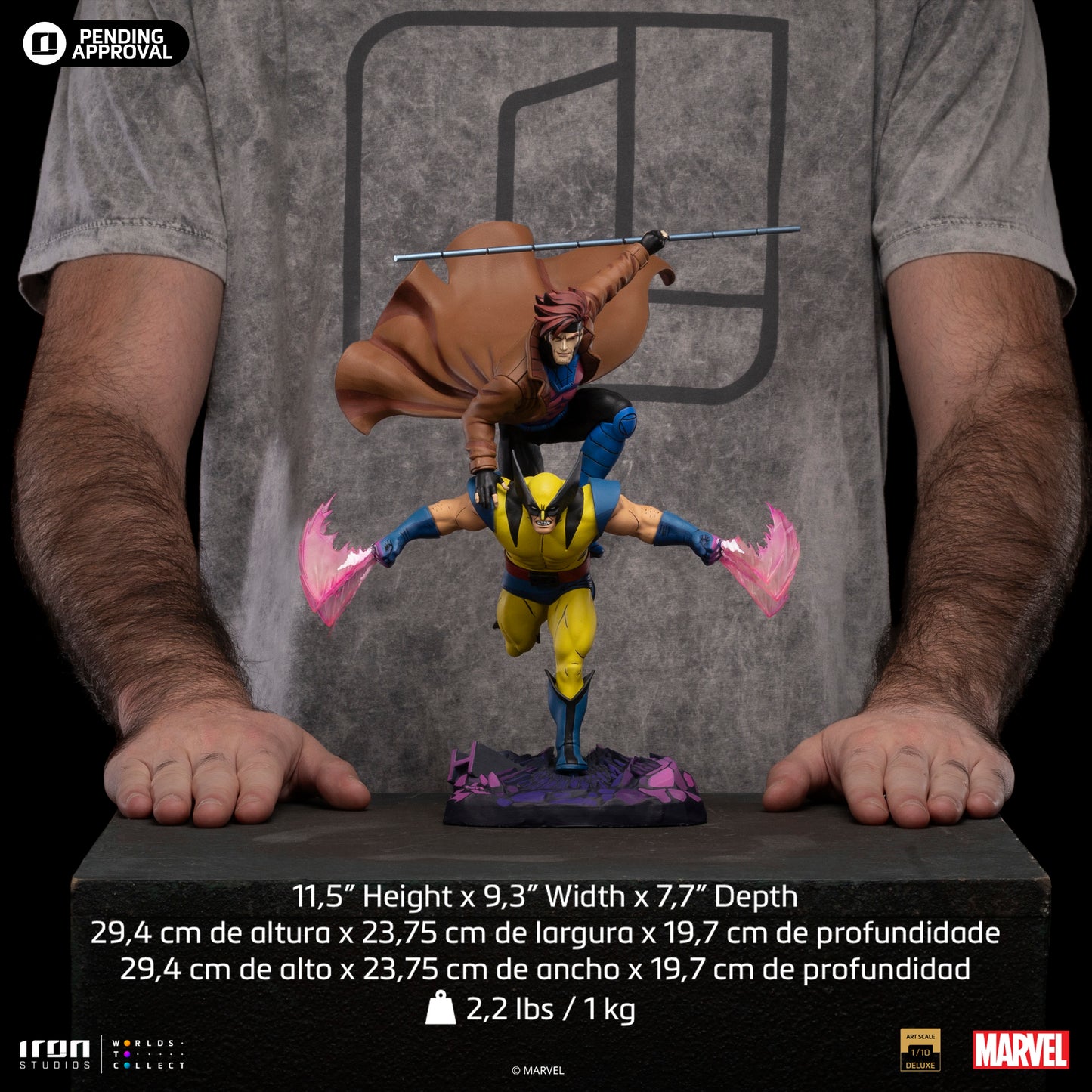 Gambit & Wolverine X-Men '97 1/10 Scale Statue