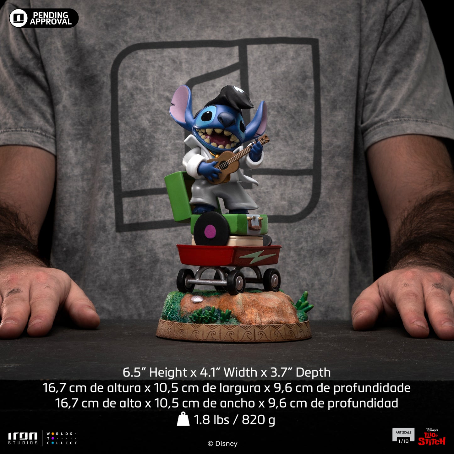 Stitch King of Rock (Elvis) Lilo & Stitch 1/10 Scale Statue Pre-order
