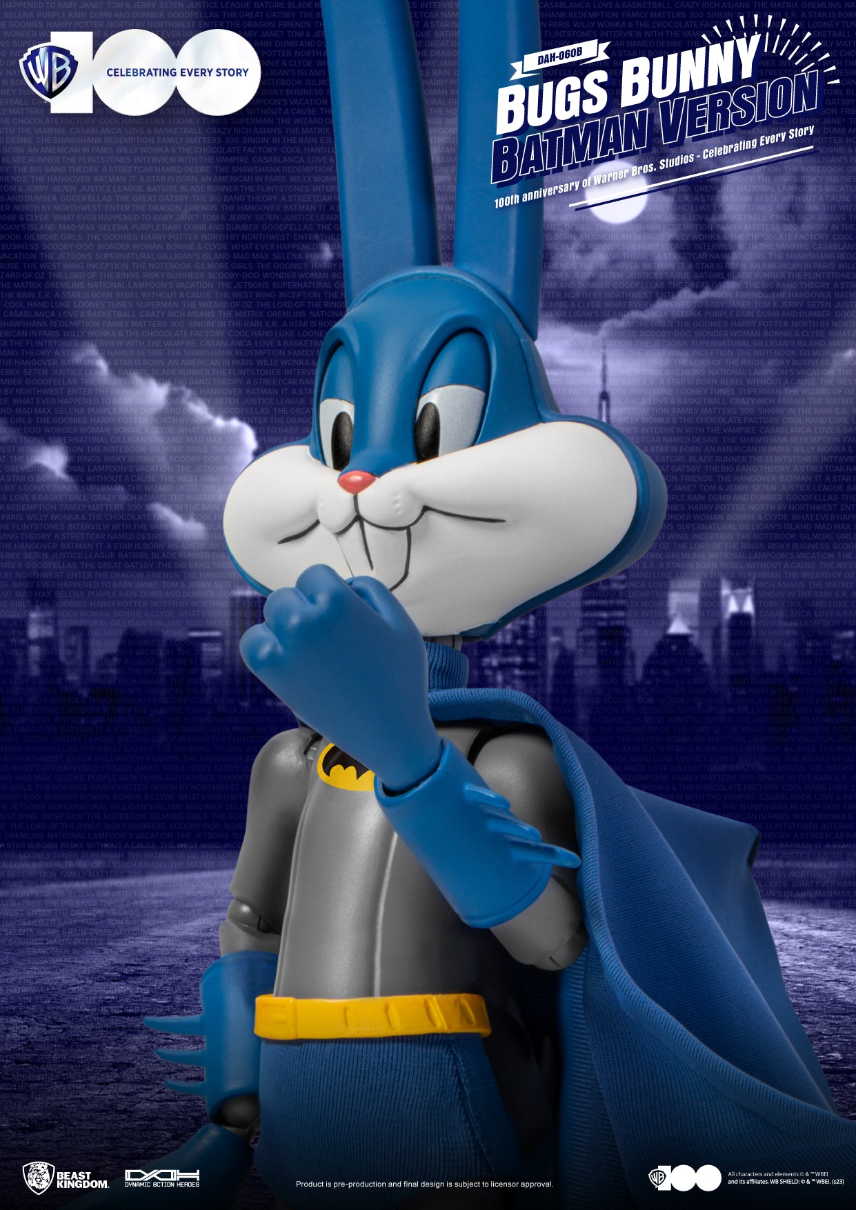 Buggs Bunny Batman Warner Brothers 100th Anniversary Beast Kingdom Dynamic 8-action Action Figure