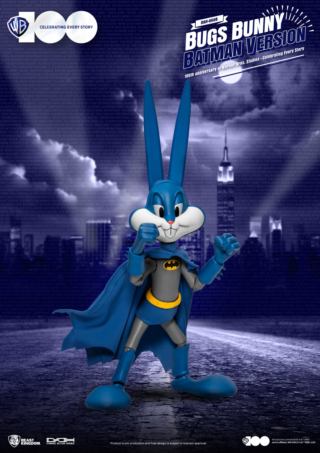 Buggs Bunny Batman Warner Brothers 100th Anniversary Beast Kingdom Dynamic 8-action Action Figure