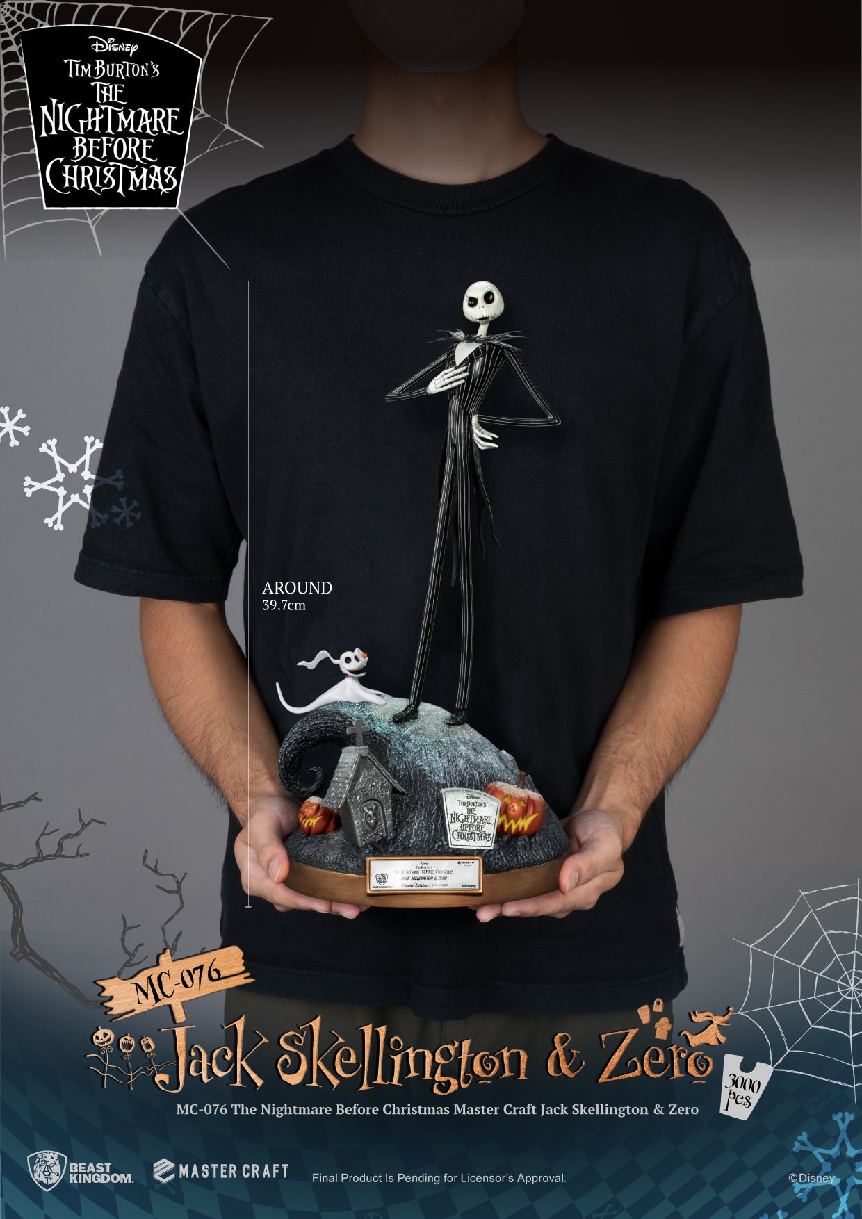 Jack Skellington and Zero Disney The Night Before Christmas Statue