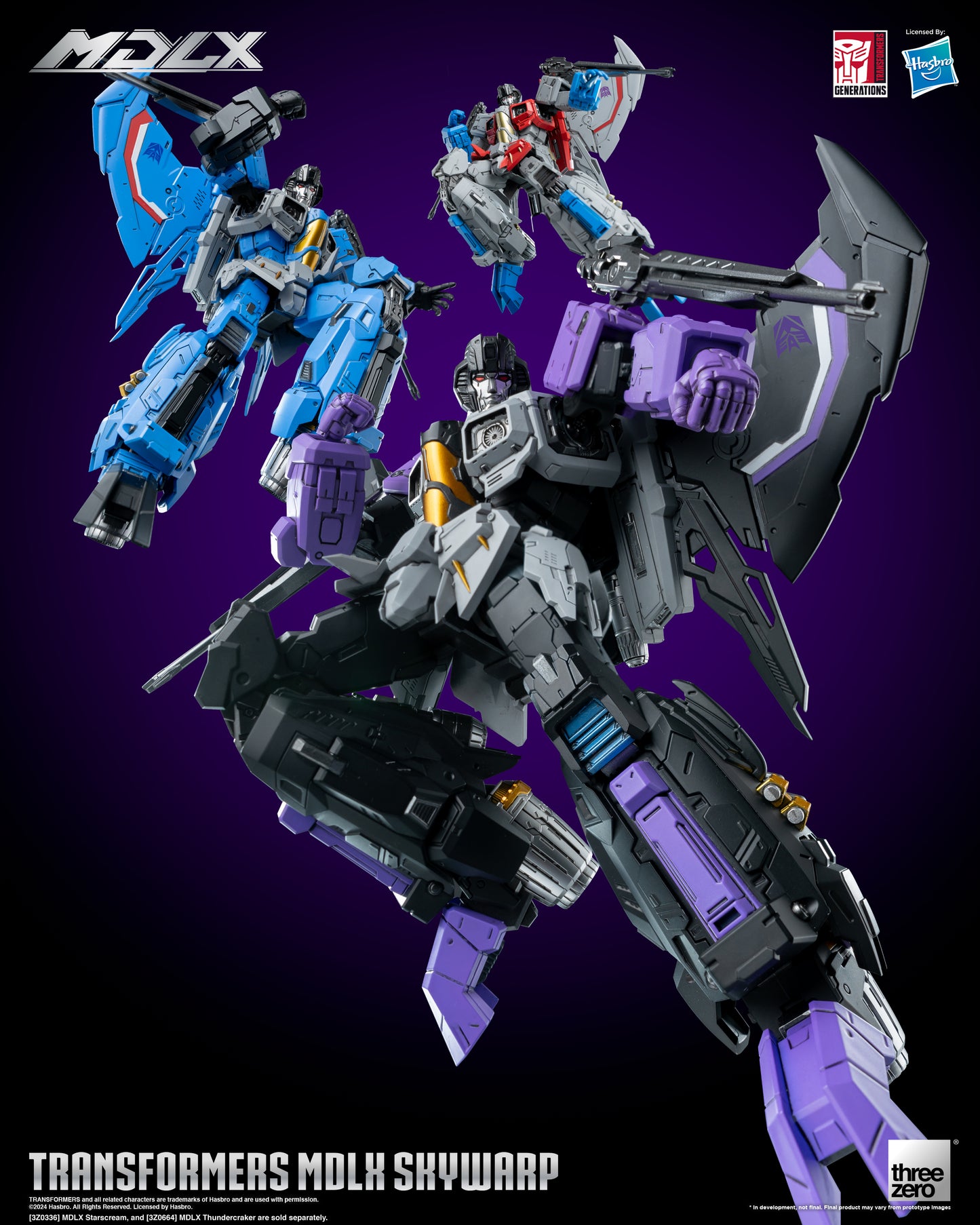 Skywarp Transformers MDLX Action Figure