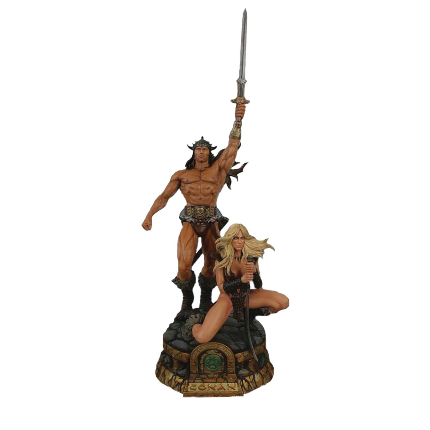 Conan The Barbarian Conan and Valeria Static-6 Mezco 1/6 Scale Statue Pre-order