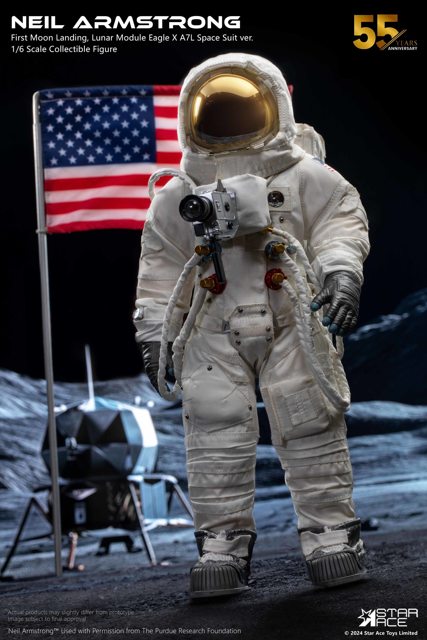 Neil Armstrong Deluxe 55th Anniversary Apollo 11 1/6 Scale Action Figure