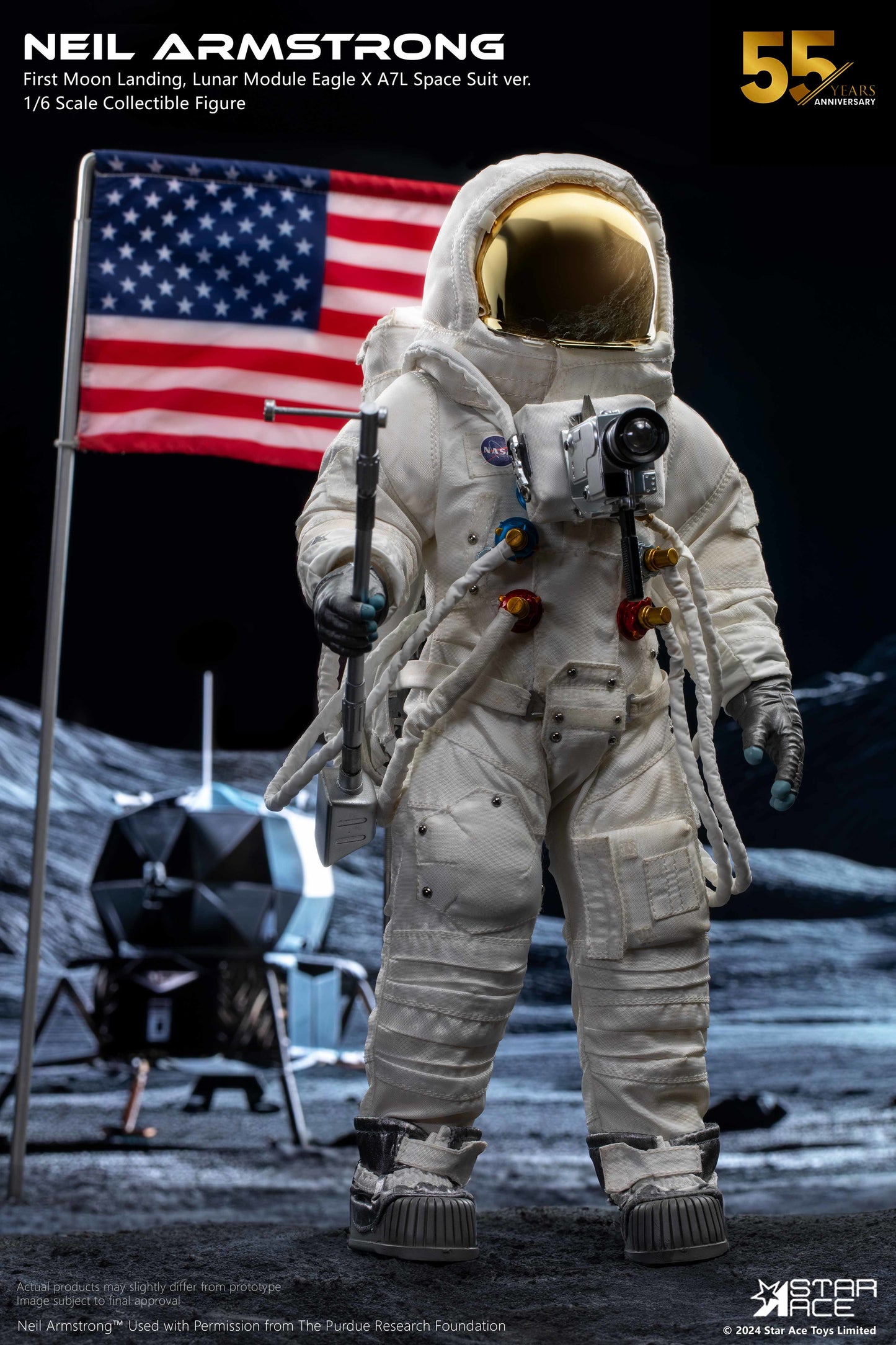 Neil Armstrong Deluxe 55th Anniversary Apollo 11 1/6 Scale Action Figure