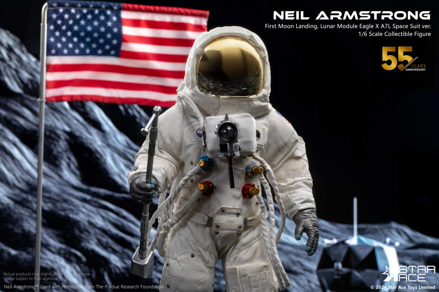 Neil Armstrong Deluxe 55th Anniversary Apollo 11 1/6 Scale Action Figure