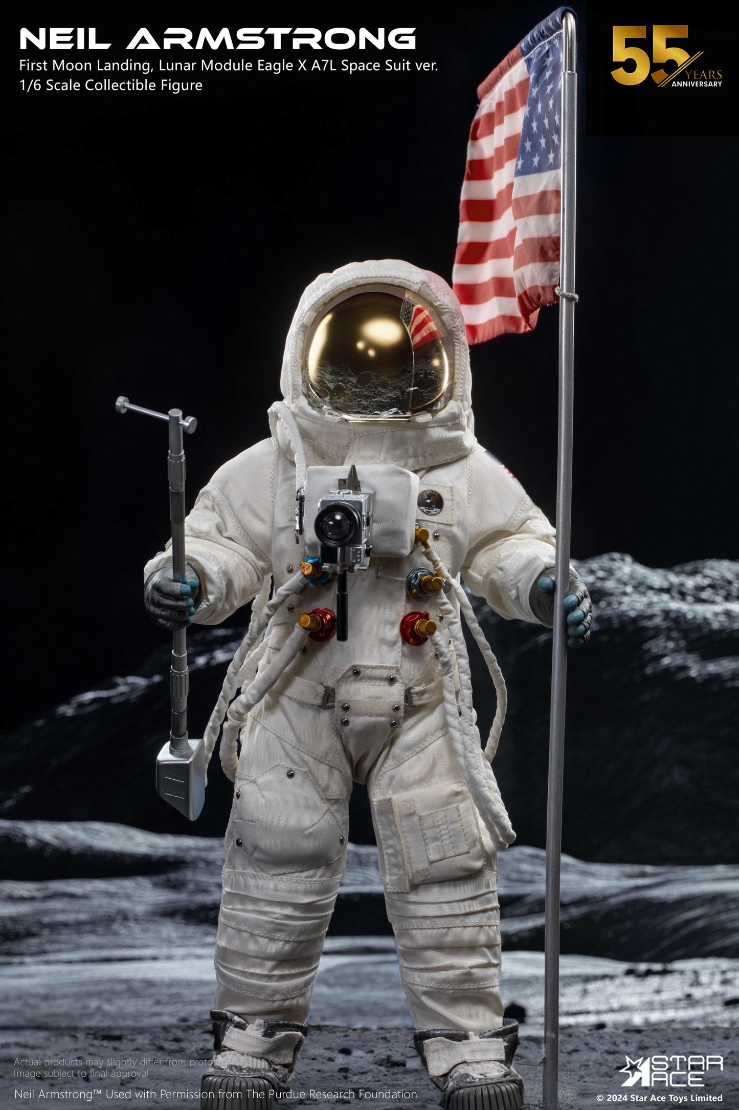 Neil Armstrong Deluxe 55th Anniversary Apollo 11 1/6 Scale Action Figure