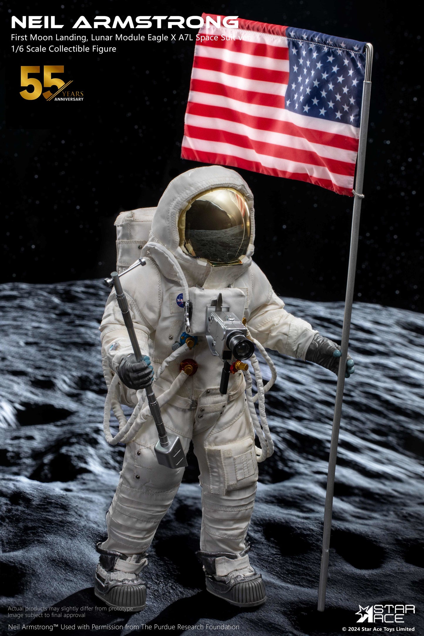 Neil Armstrong Deluxe 55th Anniversary Apollo 11 1/6 Scale Action Figure