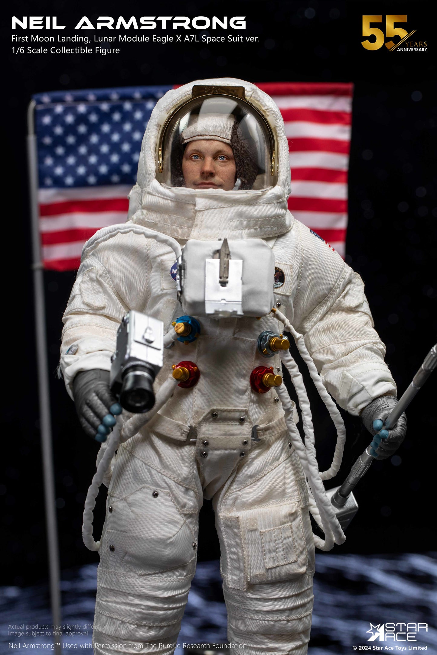 Neil Armstrong Deluxe 55th Anniversary Apollo 11 1/6 Scale Action Figure