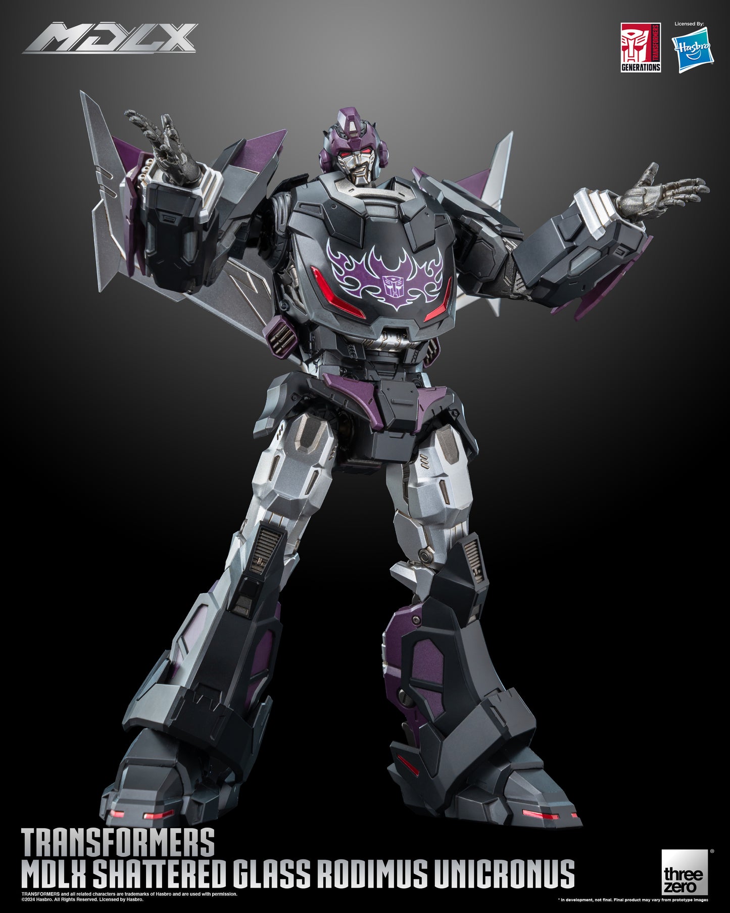 Rodimus Unicronus Transformers Shattered Glass MDLX Action Figure