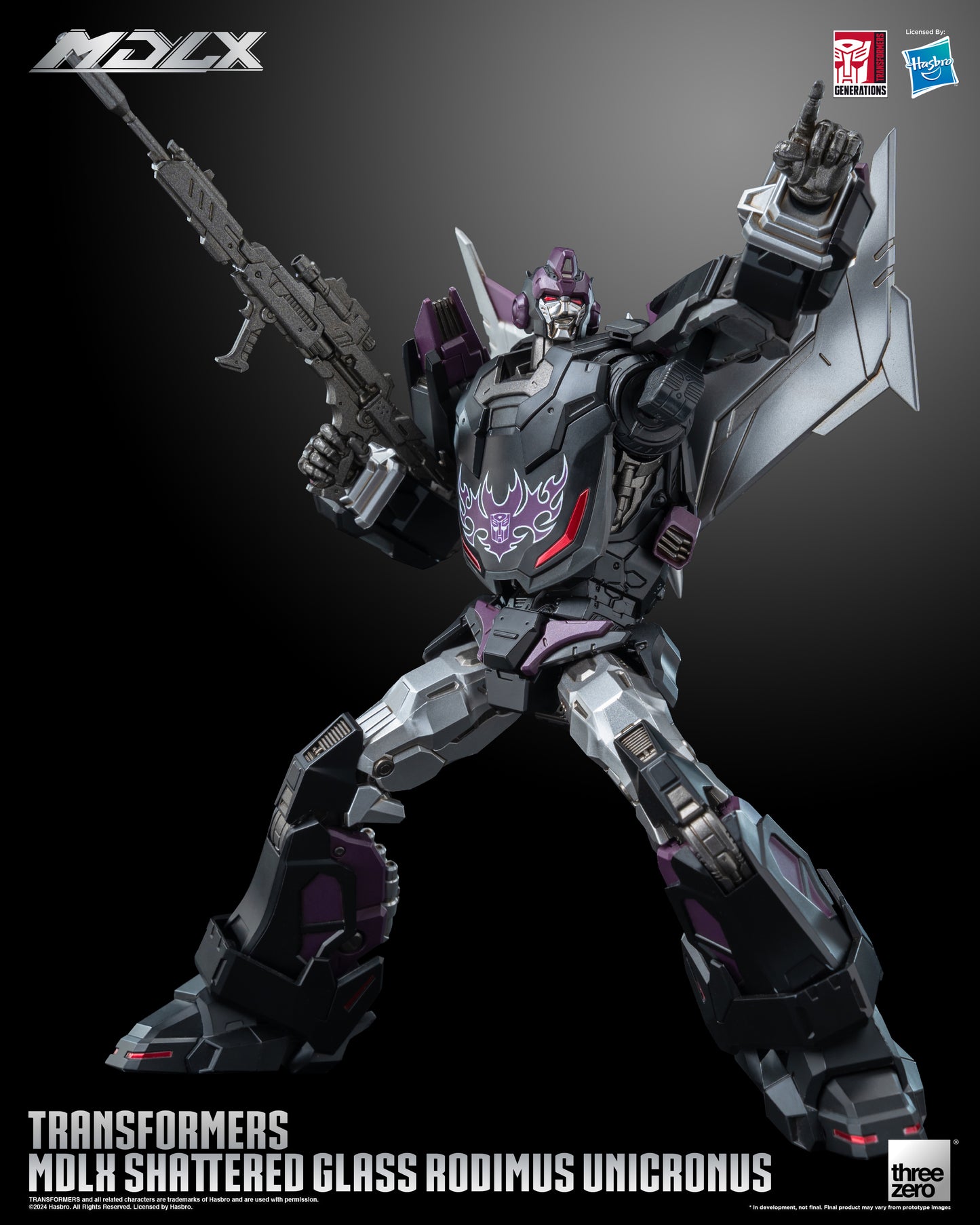 Rodimus Unicronus Transformers Shattered Glass MDLX Action Figure