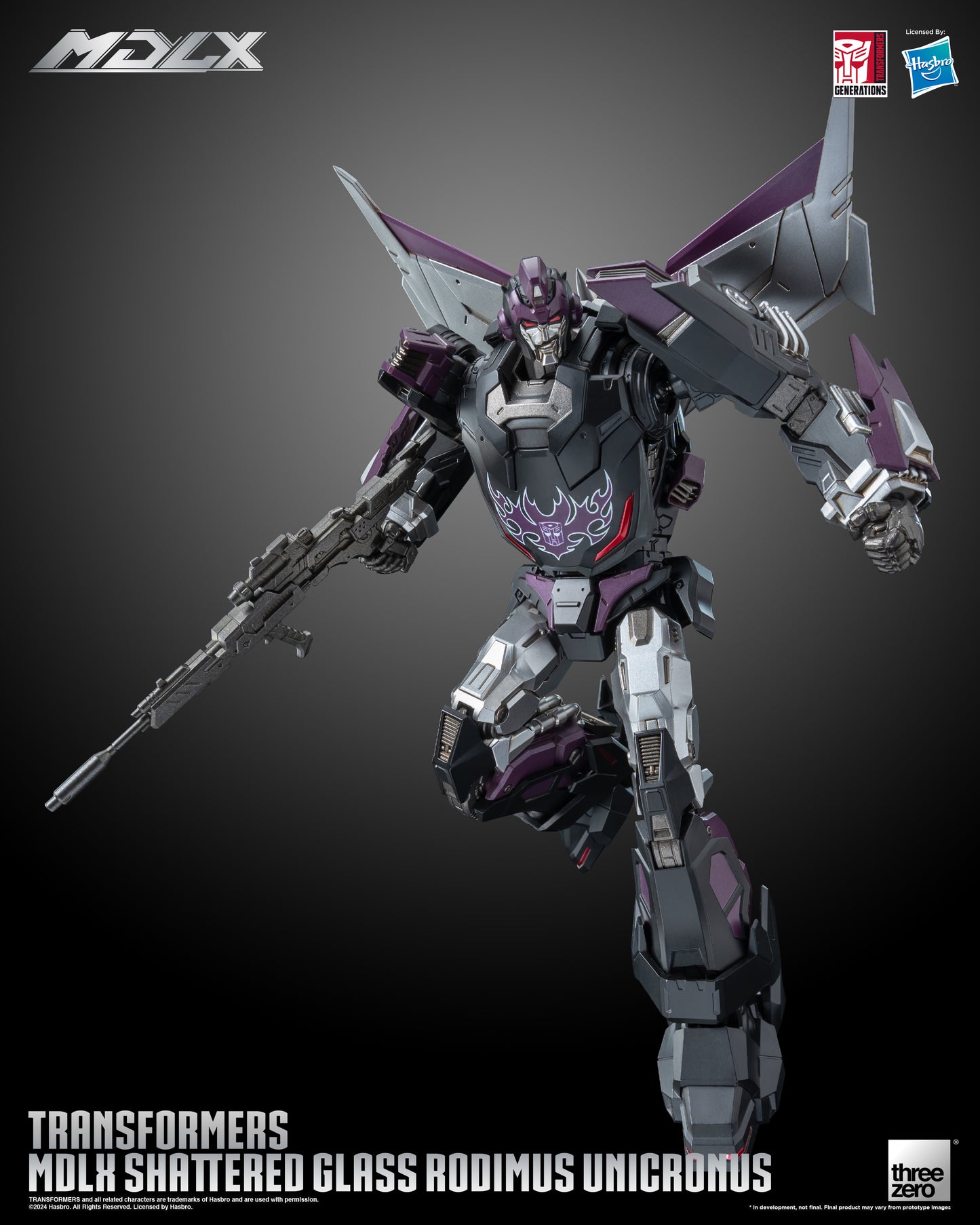 Rodimus Unicronus Transformers Shattered Glass MDLX Action Figure